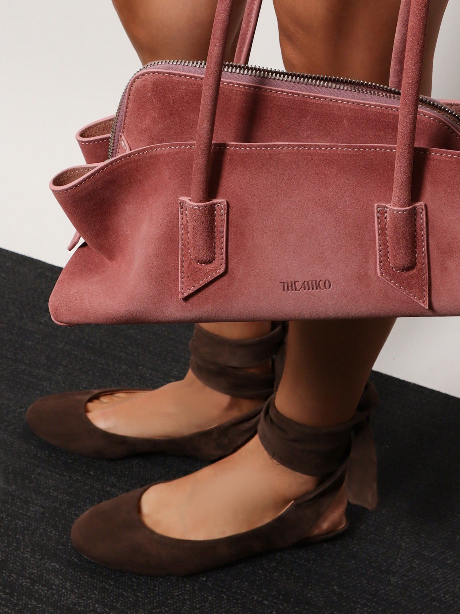 The Attico Cloe Suede Ballerinas Size US 7 / IT 37 - 5 Thumbnail