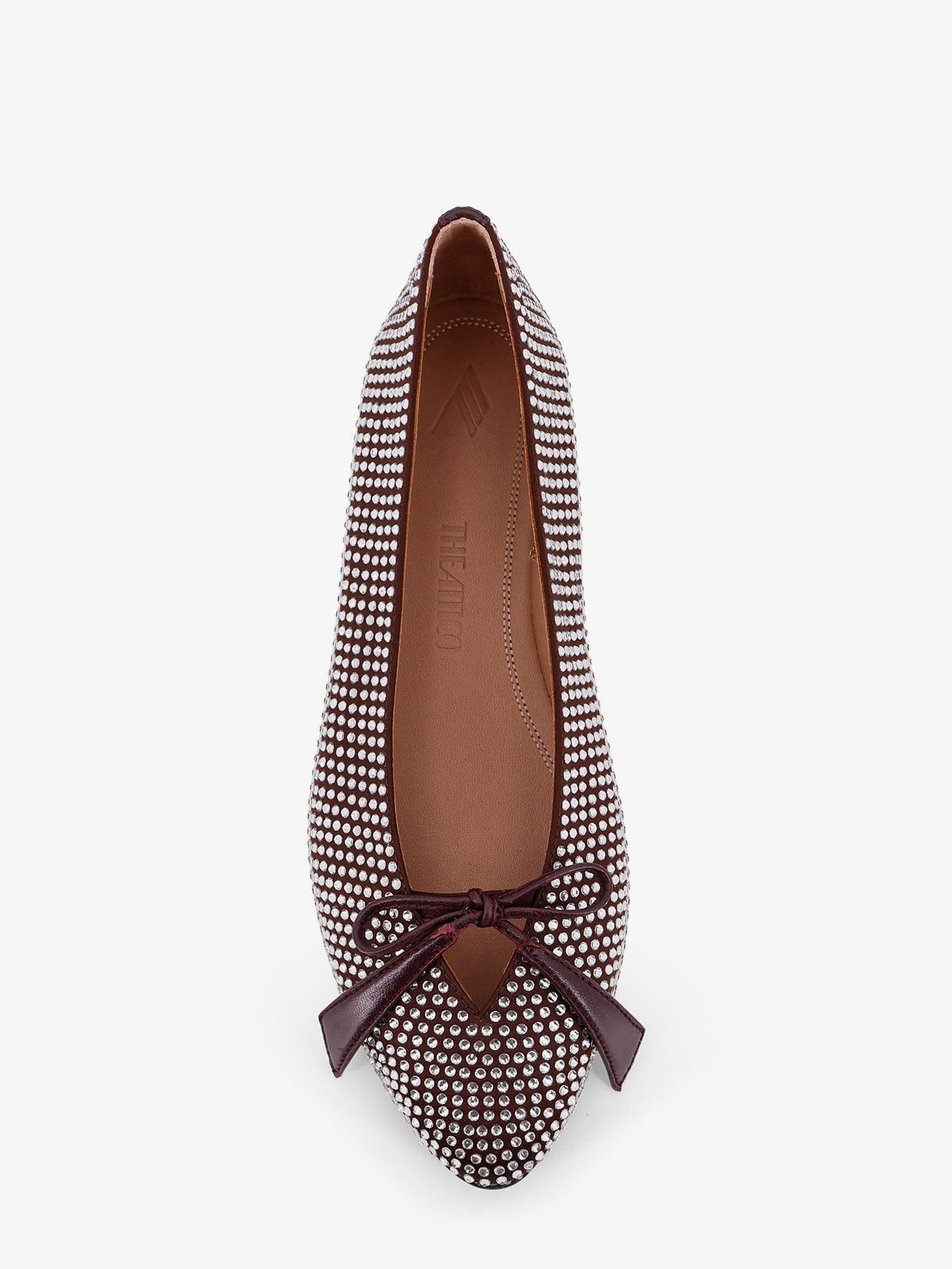 The Attico Kali Satin Ballerinas With All-Over Rhinestone Detail Size US 8 / IT 38 - 4 Thumbnail