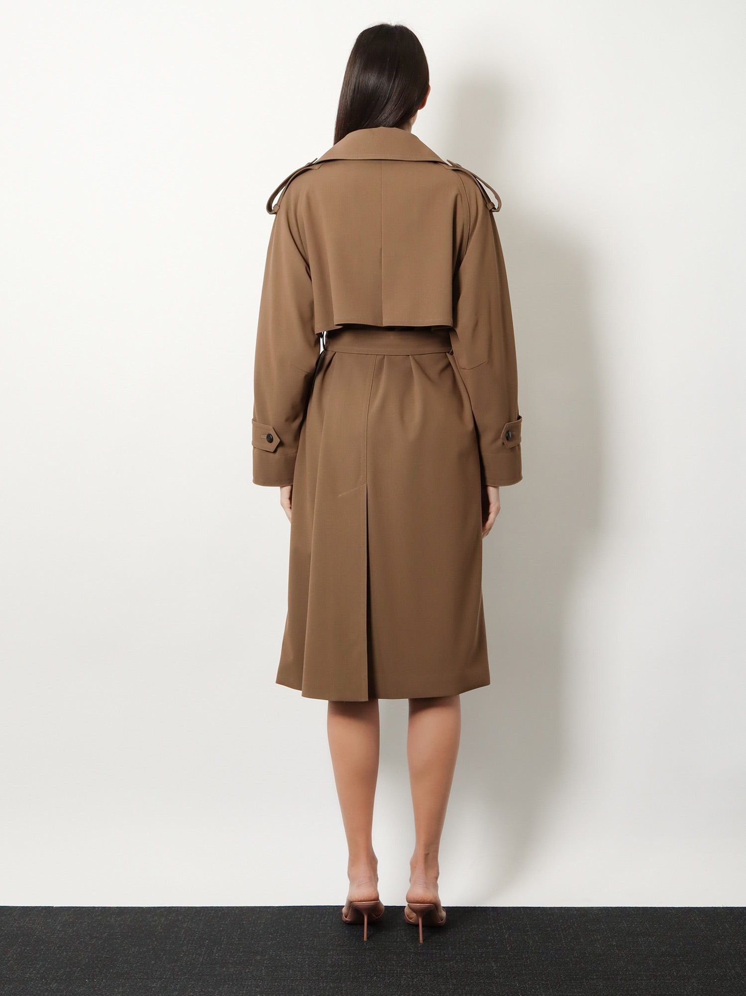 Max Mara Mxmcerto Virgin Wool Trench Size M / US 6-8 / IT 42-44 - 5 Thumbnail