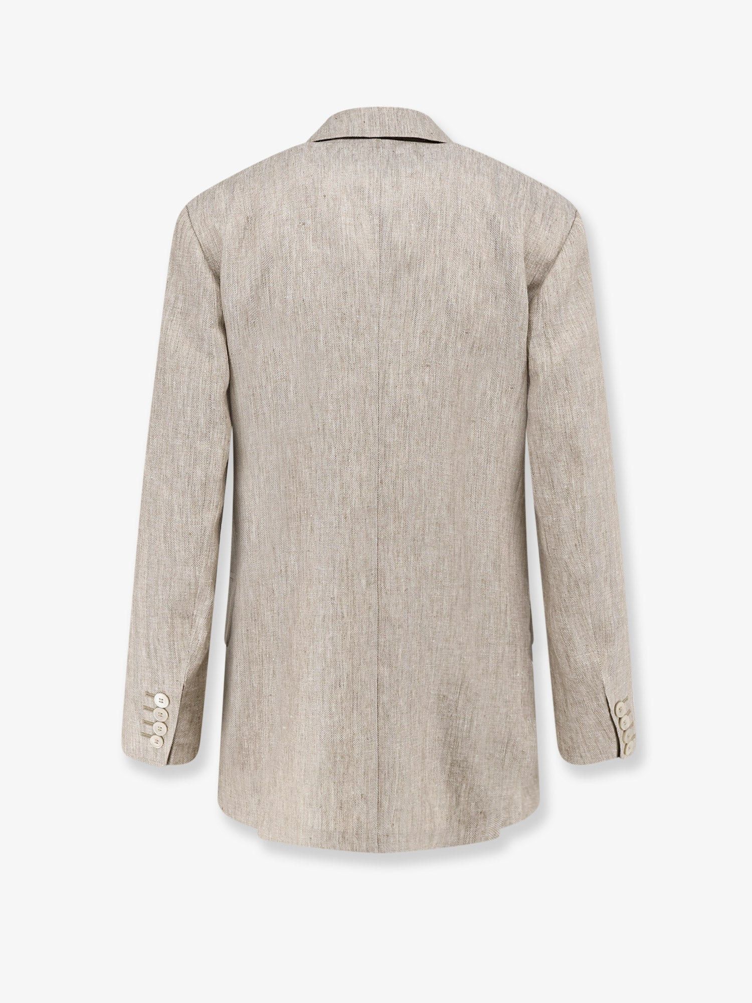 Max Mara Mxmolimpia Linen Blazer Size M / US 6-8 / IT 42-44 - 2 Thumbnail