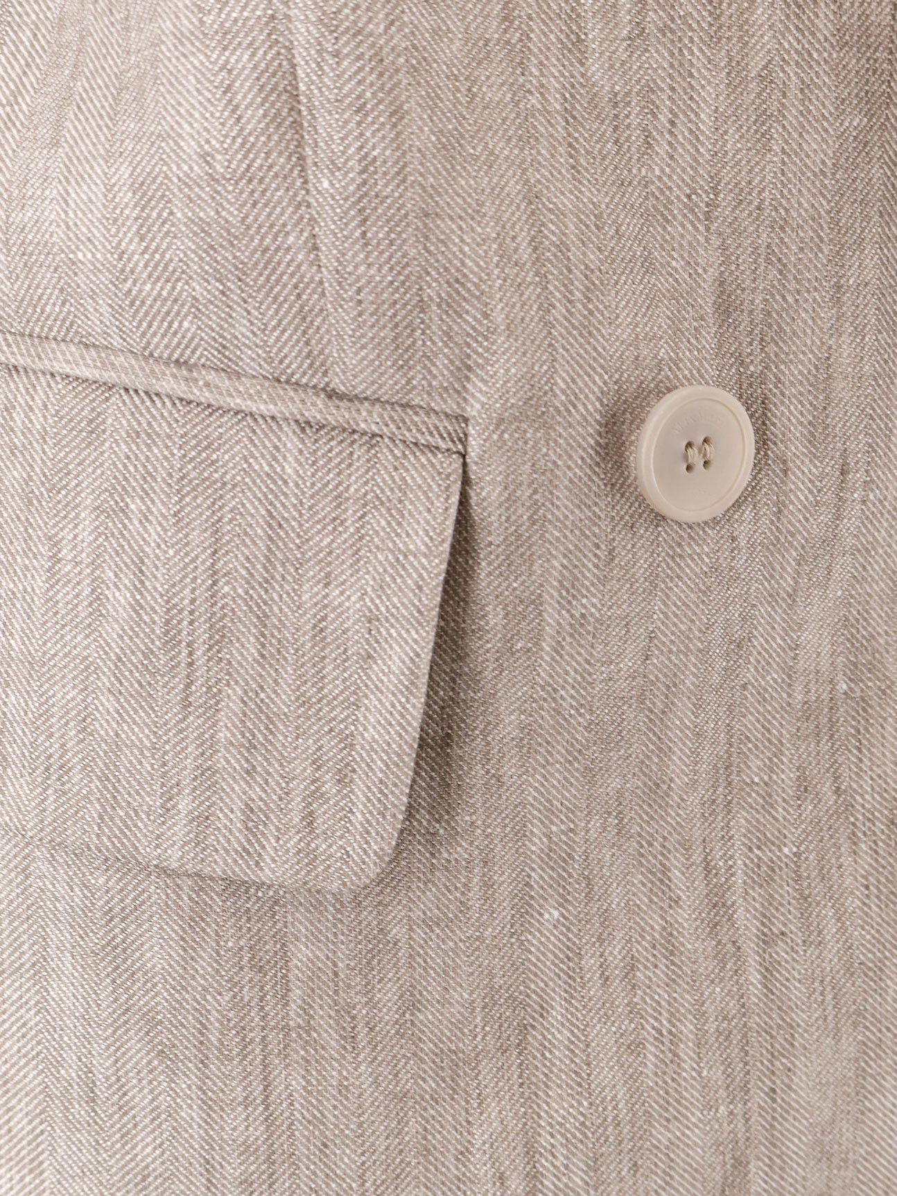 Max Mara Mxmolimpia Linen Blazer Size M / US 6-8 / IT 42-44 - 3 Thumbnail