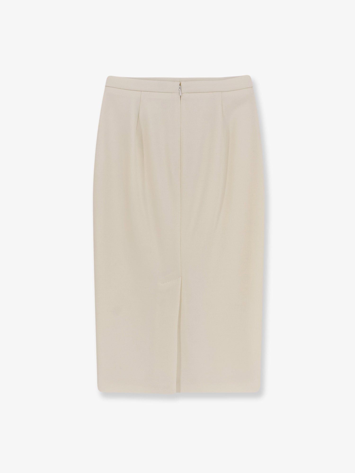 Max Mara Mxmotre Stretch Virgin Wool Skirt Size 27" / US 4 / IT 40 - 2 Thumbnail