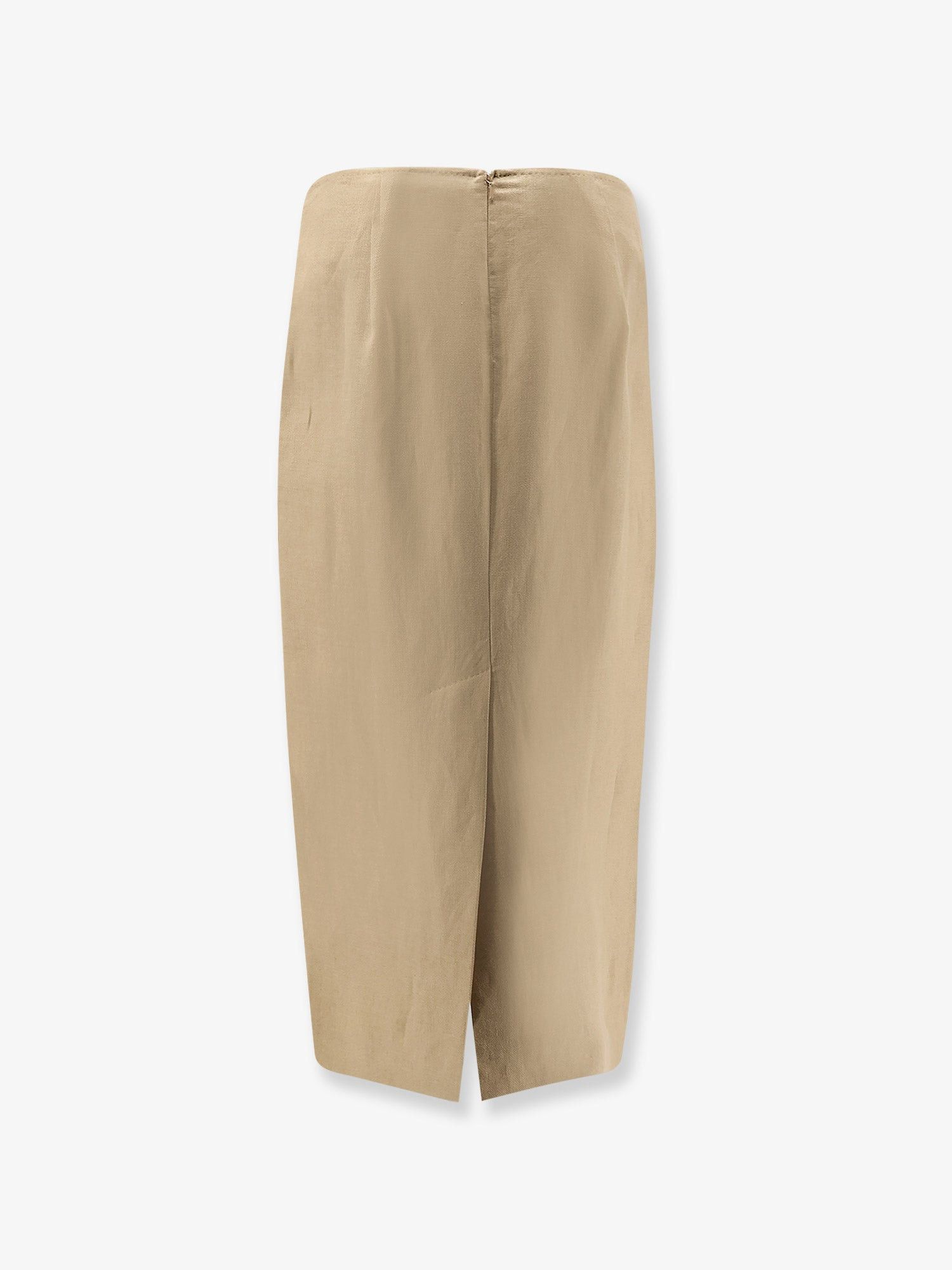 Max Mara Mxsveranda Linen Midi Skirt Size 28" / US 6 / IT 42 - 2 Thumbnail