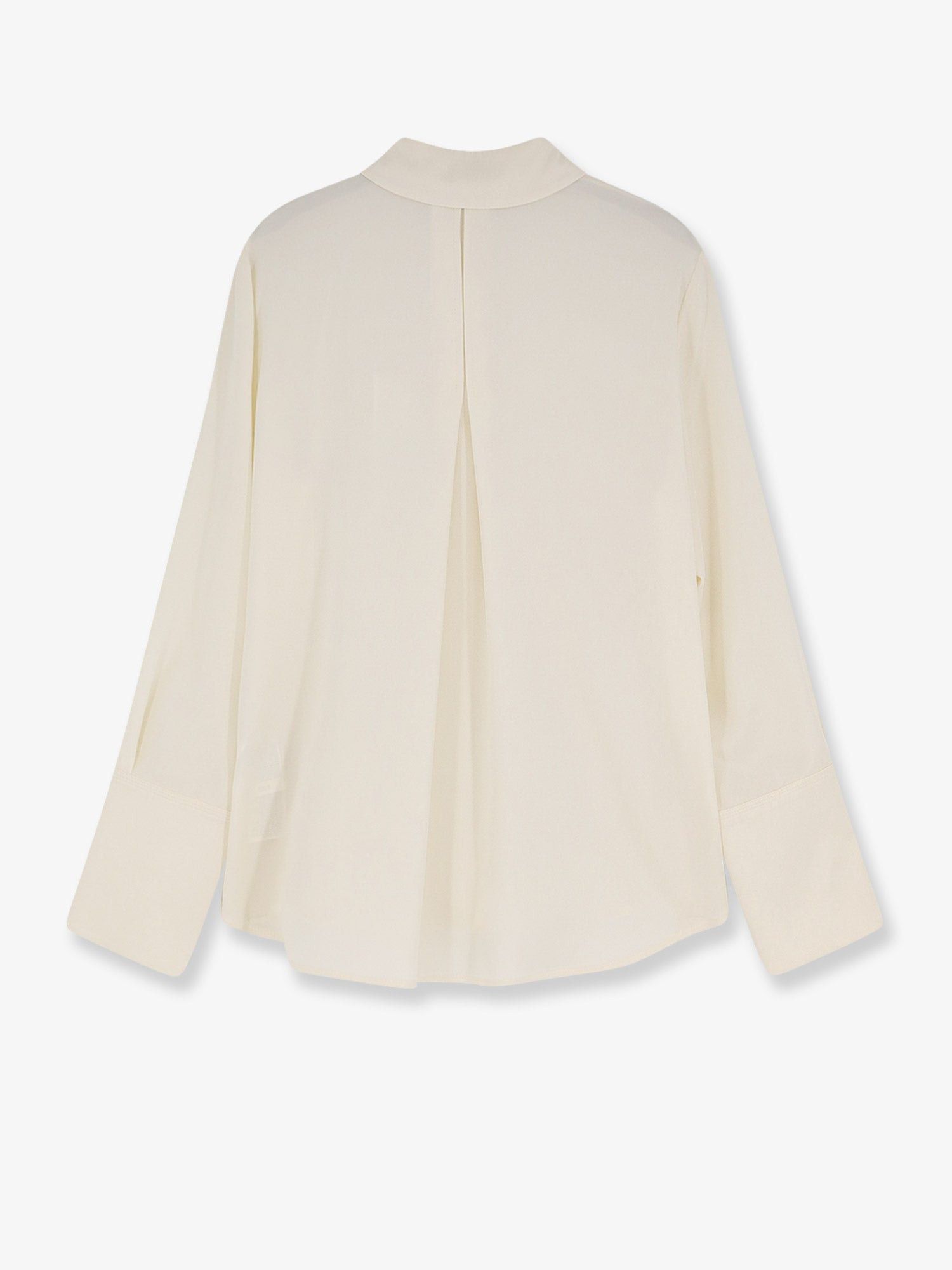 Max Mara Mxpvoliera Stretch Silk Shirt Size L / US 10 / IT 46 - 2 Thumbnail