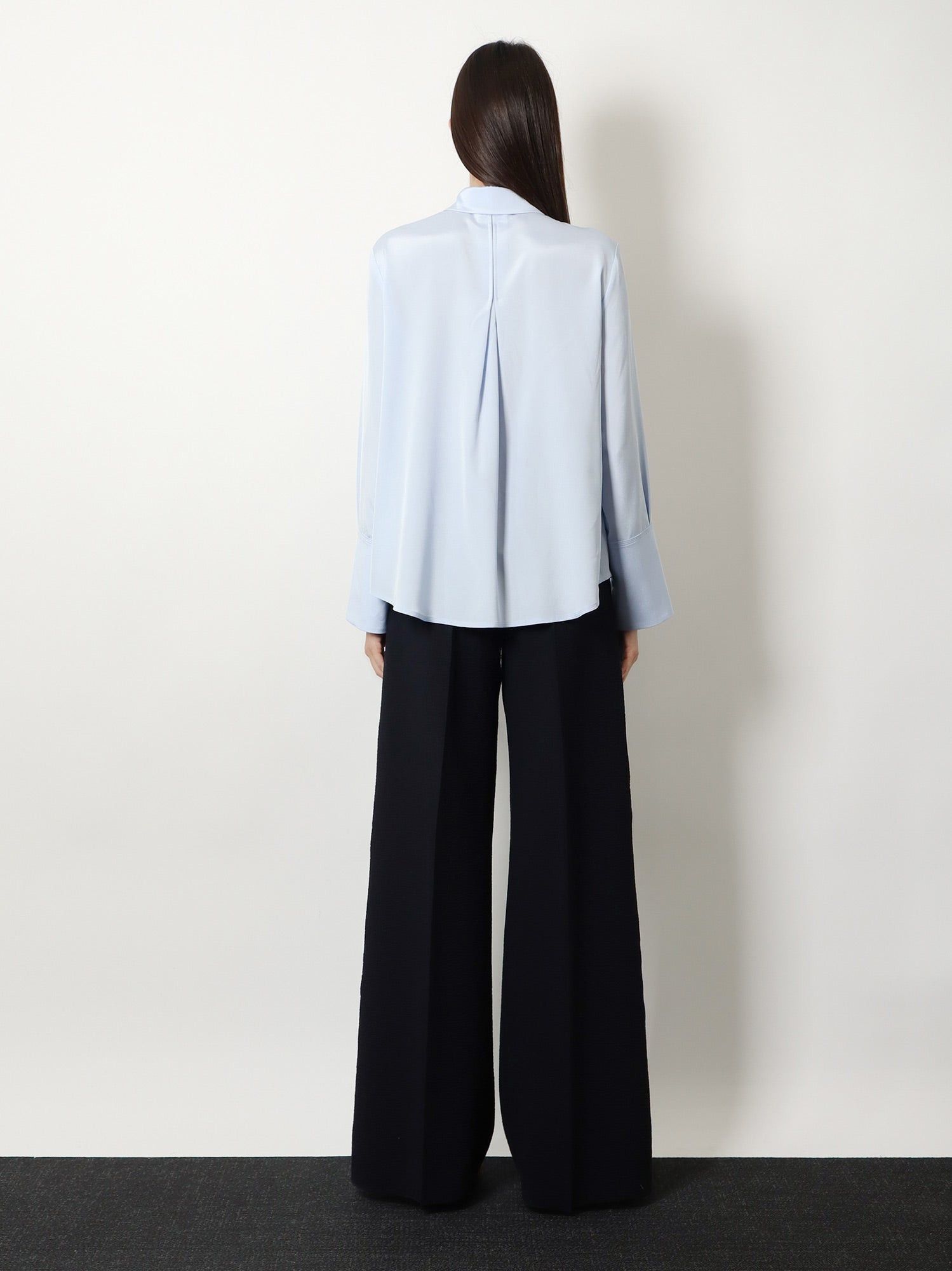 Max Mara Mxpvoliera Stretch Silk Shirt Size L / US 10 / IT 46 - 5 Thumbnail