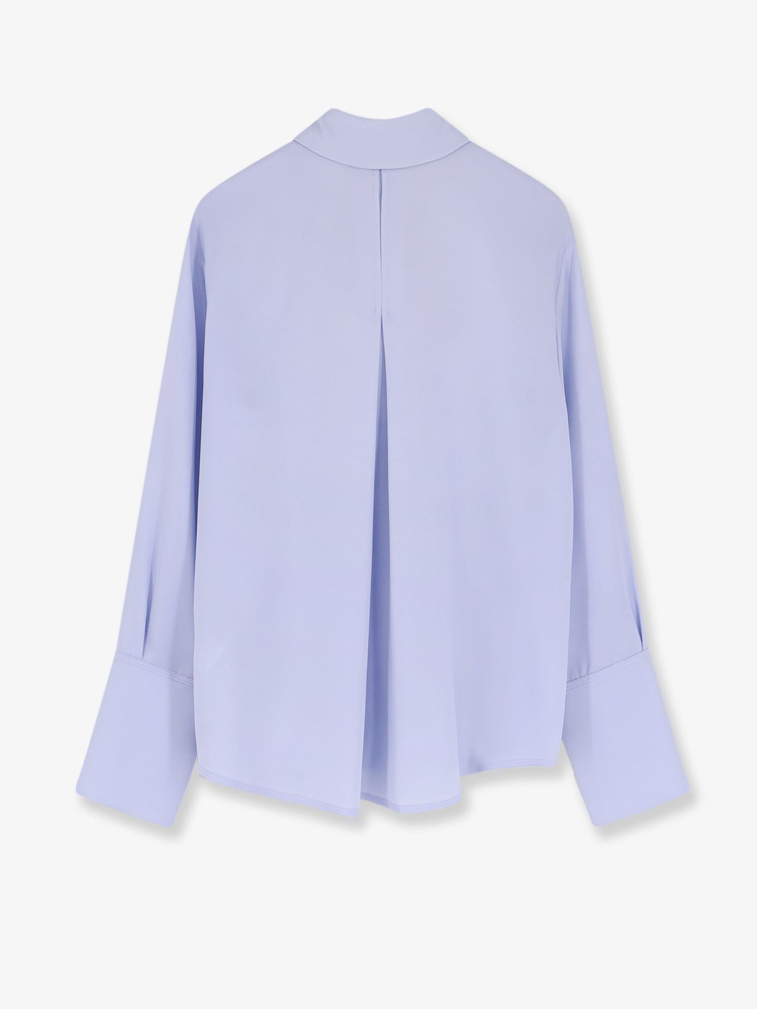 Max Mara Mxpvoliera Stretch Silk Shirt Size L / US 10 / IT 46 - 2 Thumbnail