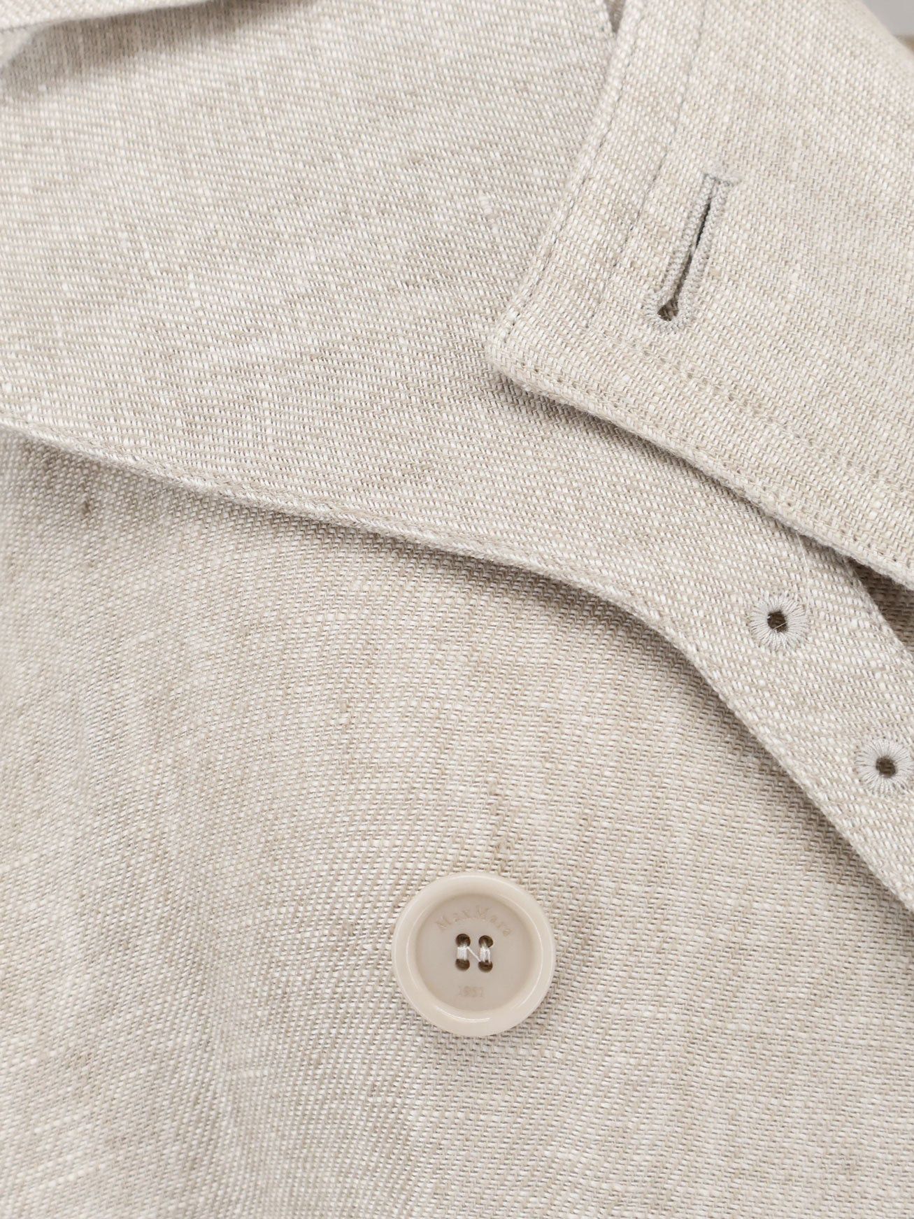 Max Mara Mxspedaggi Linen Trench Size M / US 6-8 / IT 42-44 - 3 Thumbnail