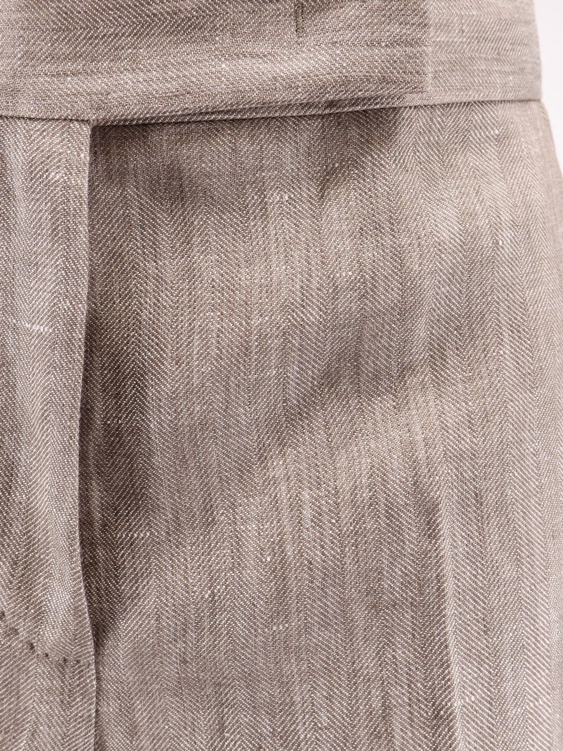 Max Mara Mxmdeserto Linen Trousers Size 30" / US 8 / IT 44 - 3 Thumbnail