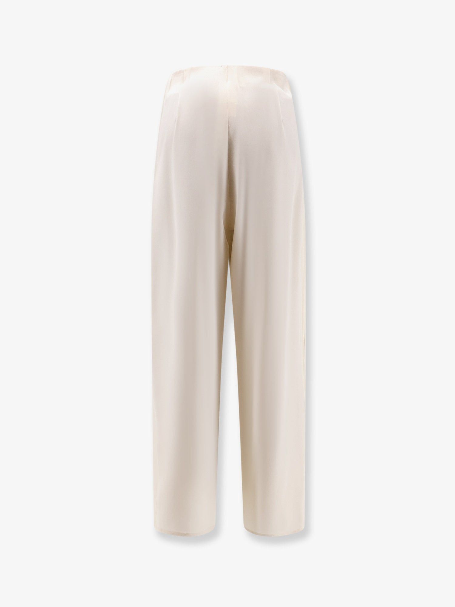 Max Mara Mxppalude Silk Trousers Size 26" / US 2 / IT 38 - 2 Thumbnail