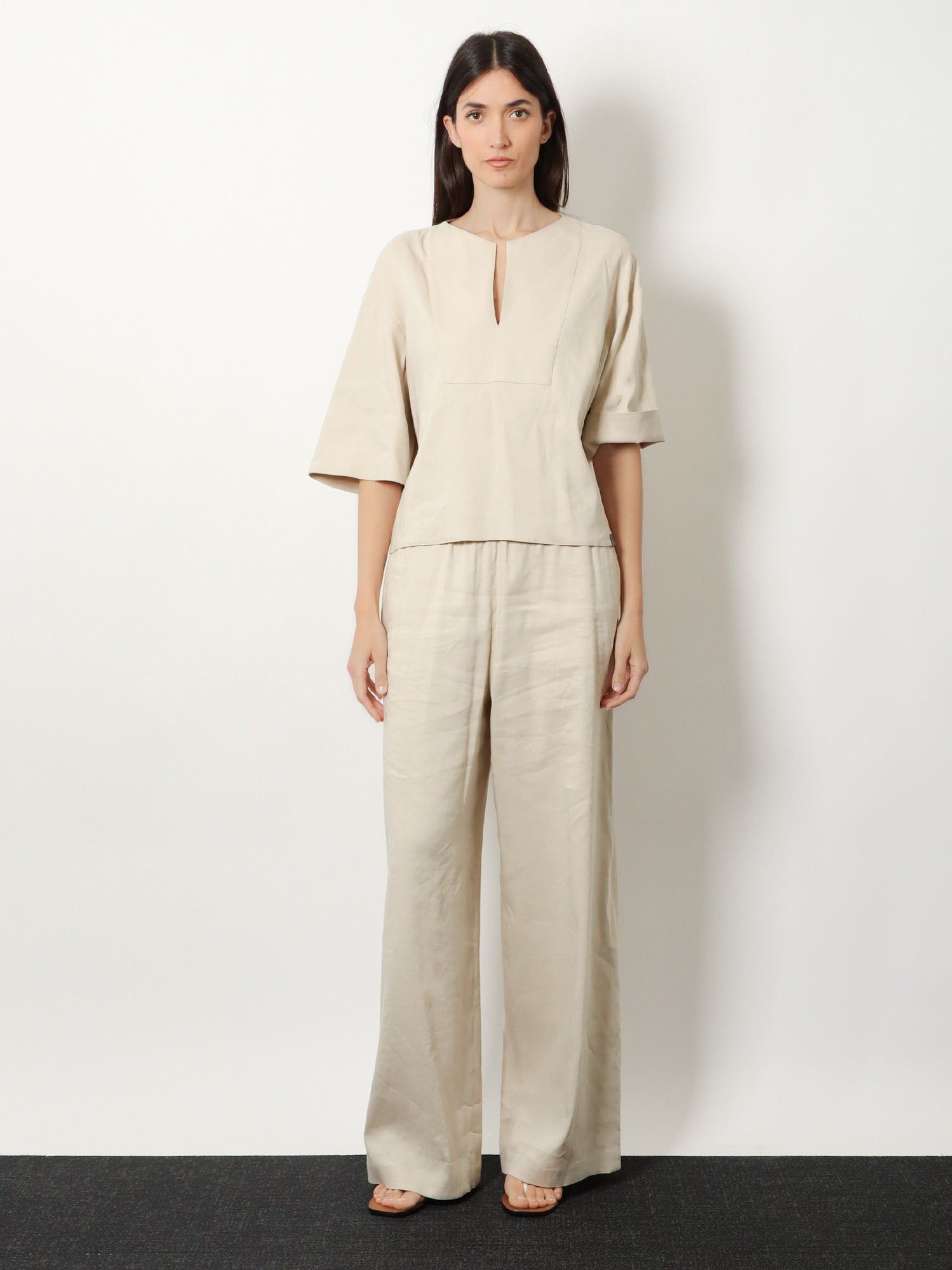 Max Mara Mxpdestino Linen And Viscose Trousers Size 28" / US 6 / IT 42 - 4 Thumbnail