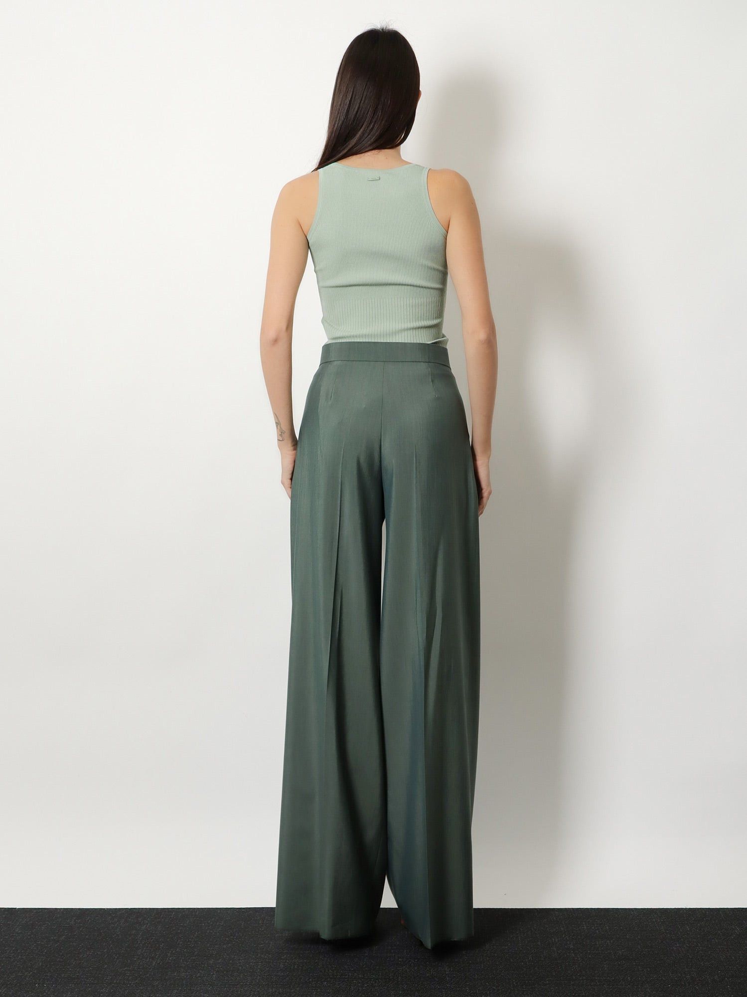 Max Mara Mxmgiallo Virgin Wool And Silk Trousers Size 27" / US 4 / IT 40 - 5 Thumbnail