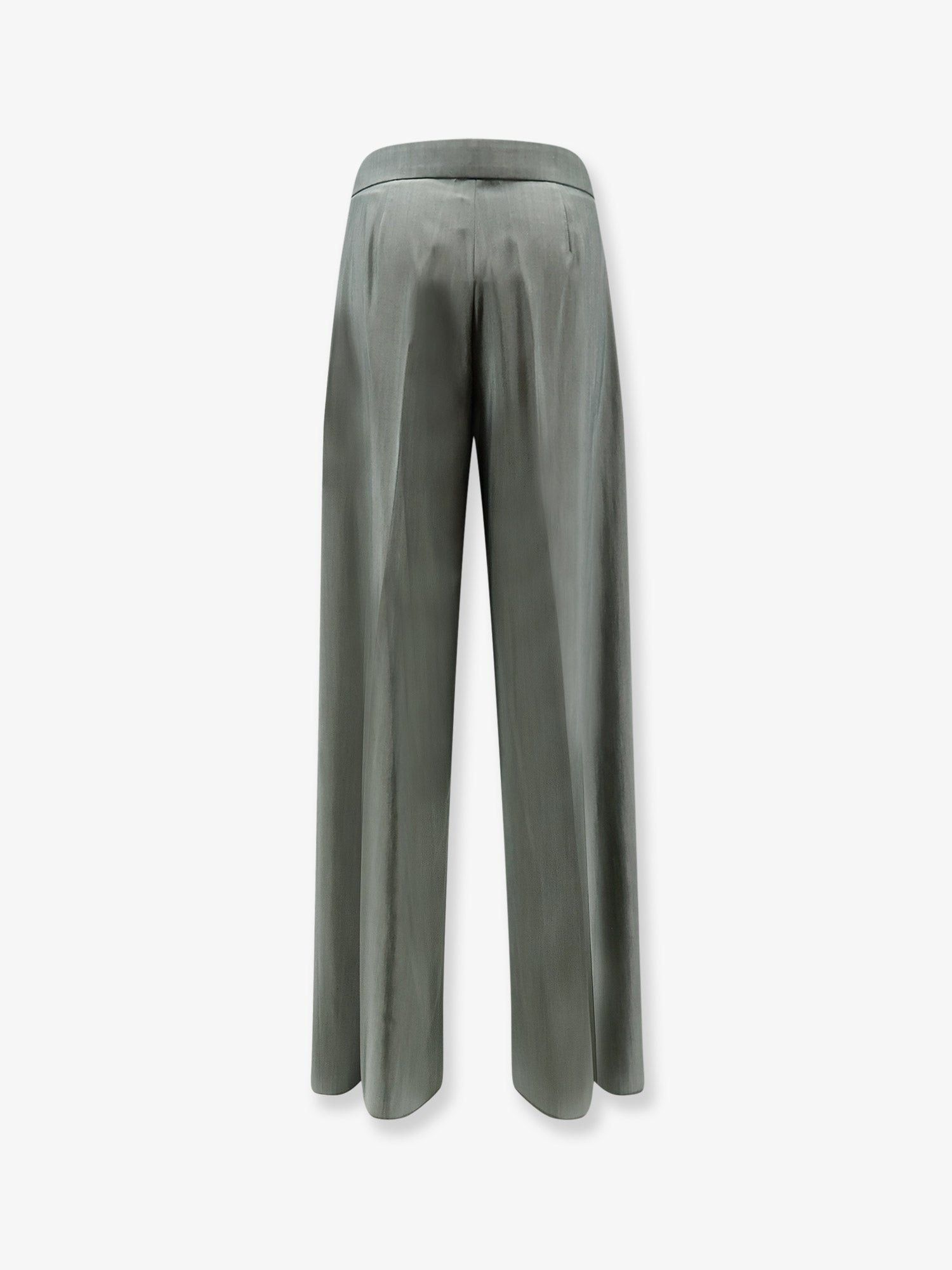 Max Mara Mxmgiallo Virgin Wool And Silk Trousers Size 27" / US 4 / IT 40 - 2 Thumbnail