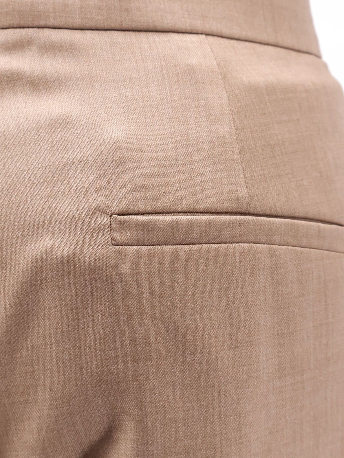 Max Mara Mxmzimino Virgin Wool Trousers Size 28" / US 6 / IT 42 - 3 Thumbnail