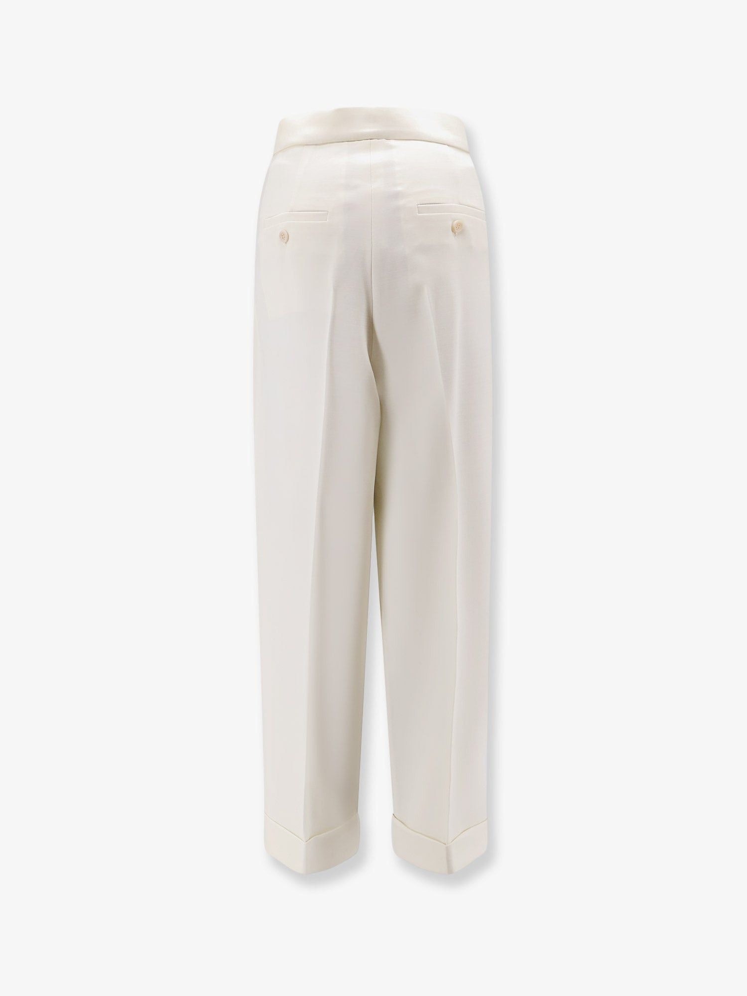 Max Mara Mxmrugiada Virgin Wool Trousers Size 30" / US 8 / IT 44 - 2 Thumbnail