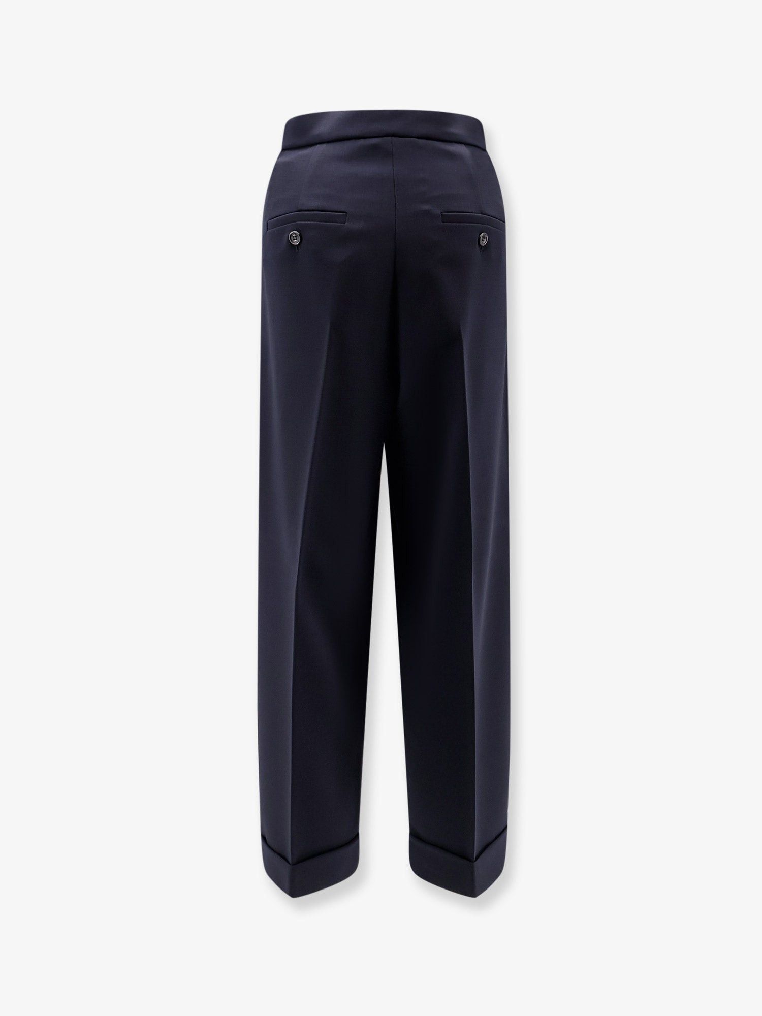 Max Mara Mxmrugiada Virgin Wool Trousers Size 27" / US 4 / IT 40 - 2 Thumbnail