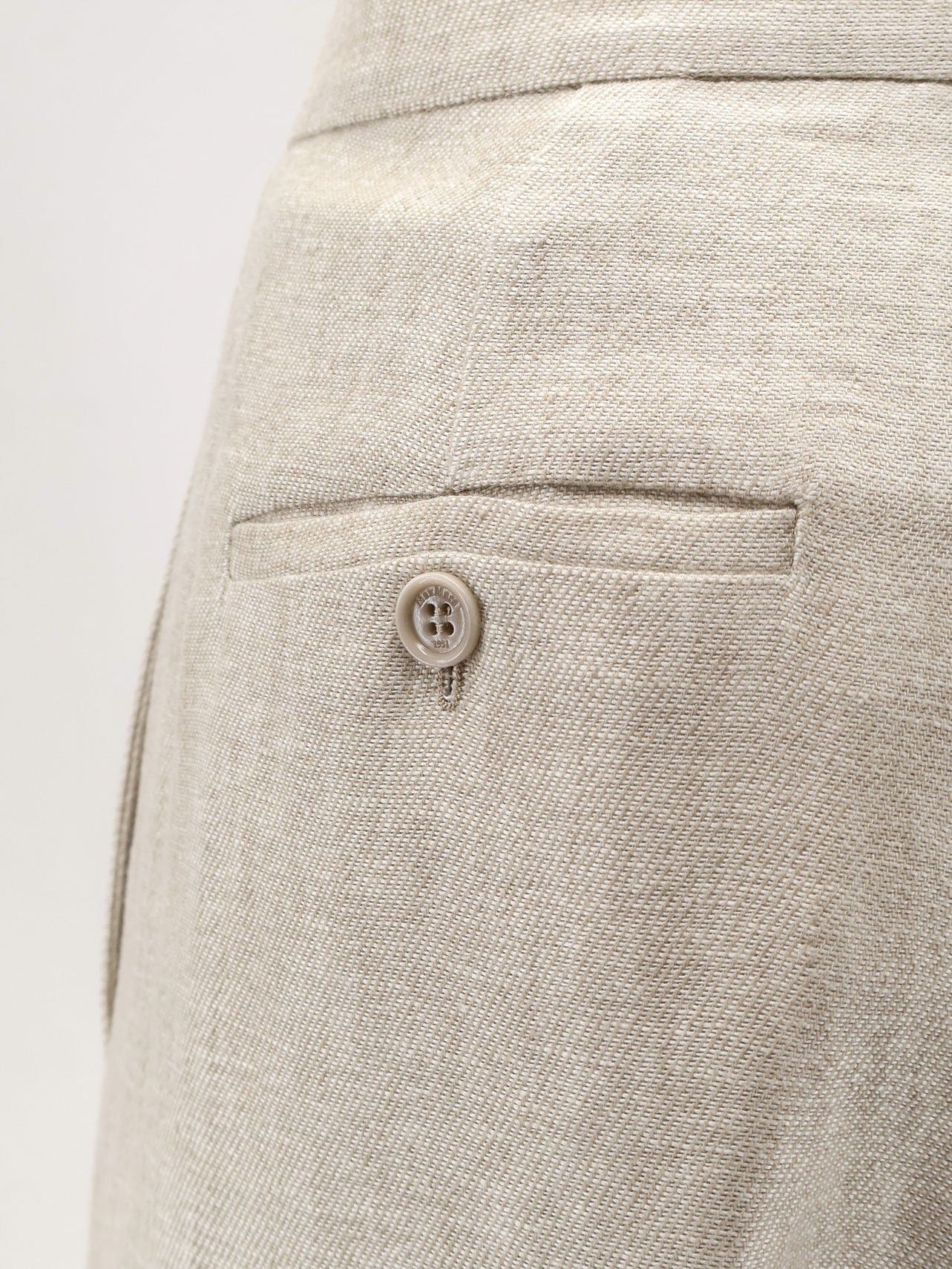 Max Mara Linen Ginnico Trousers Size 27" / US 4 / IT 40 - 3 Thumbnail