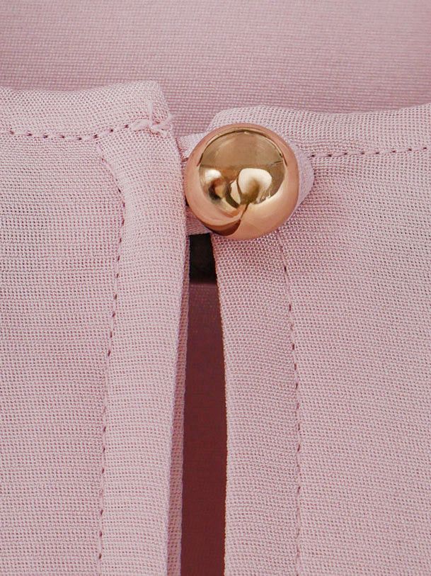 Max Mara Mxp Mitico Stretch Silk Shirt Size M / US 6-8 / IT 42-44 - 3 Thumbnail