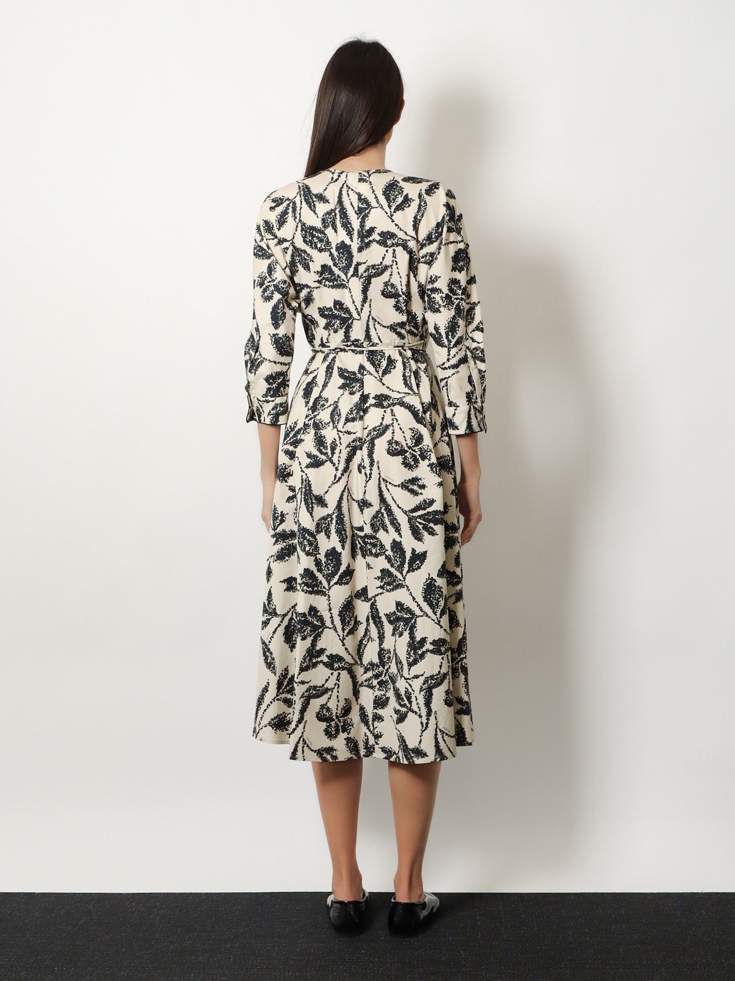 Max Mara Mxmcamino Printed Cotton Dress Size S / US 4 / IT 40 - 4 Thumbnail