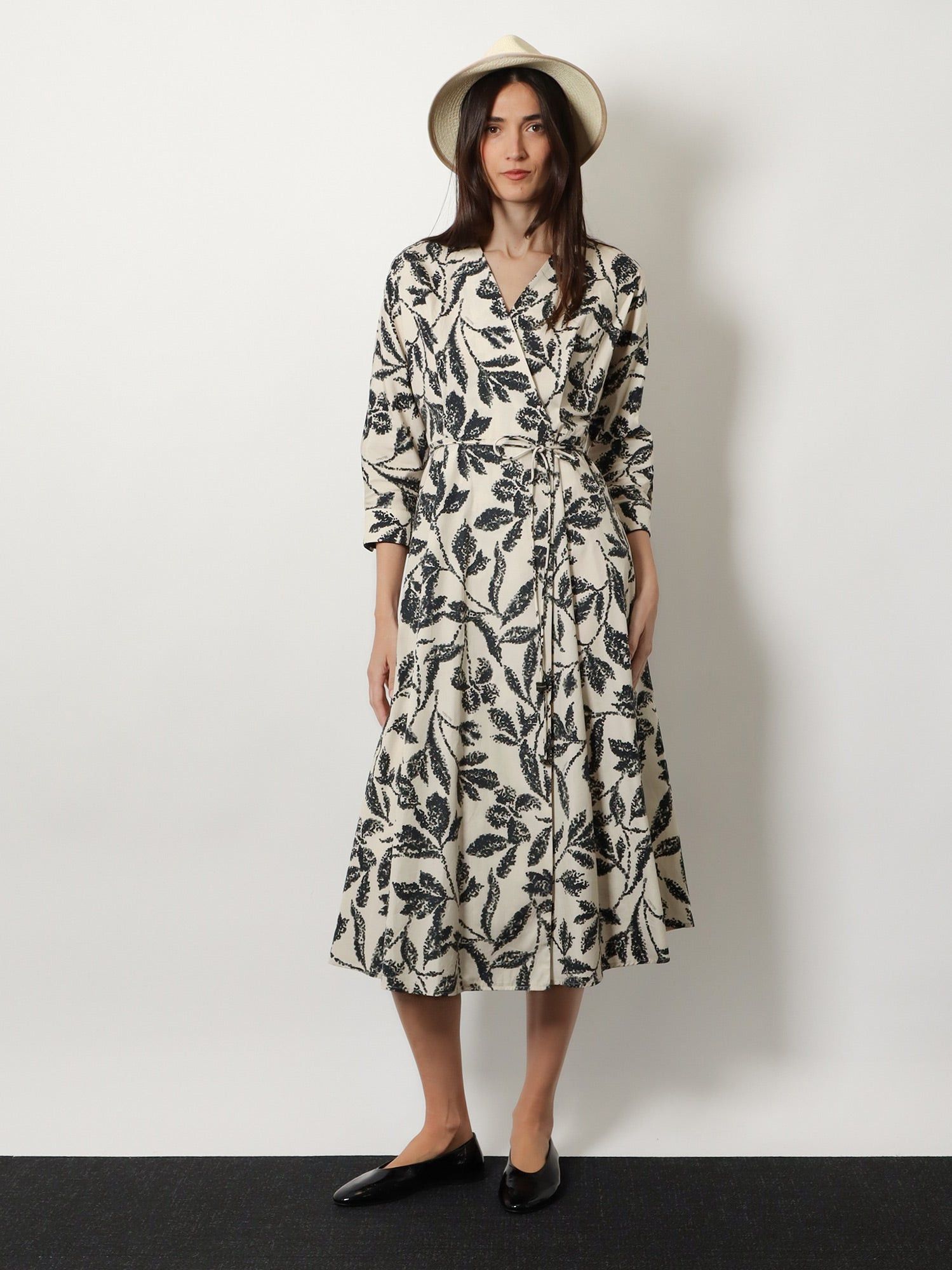 Max Mara Mxmcamino Printed Cotton Dress Size L / US 10 / IT 46 - 3 Thumbnail