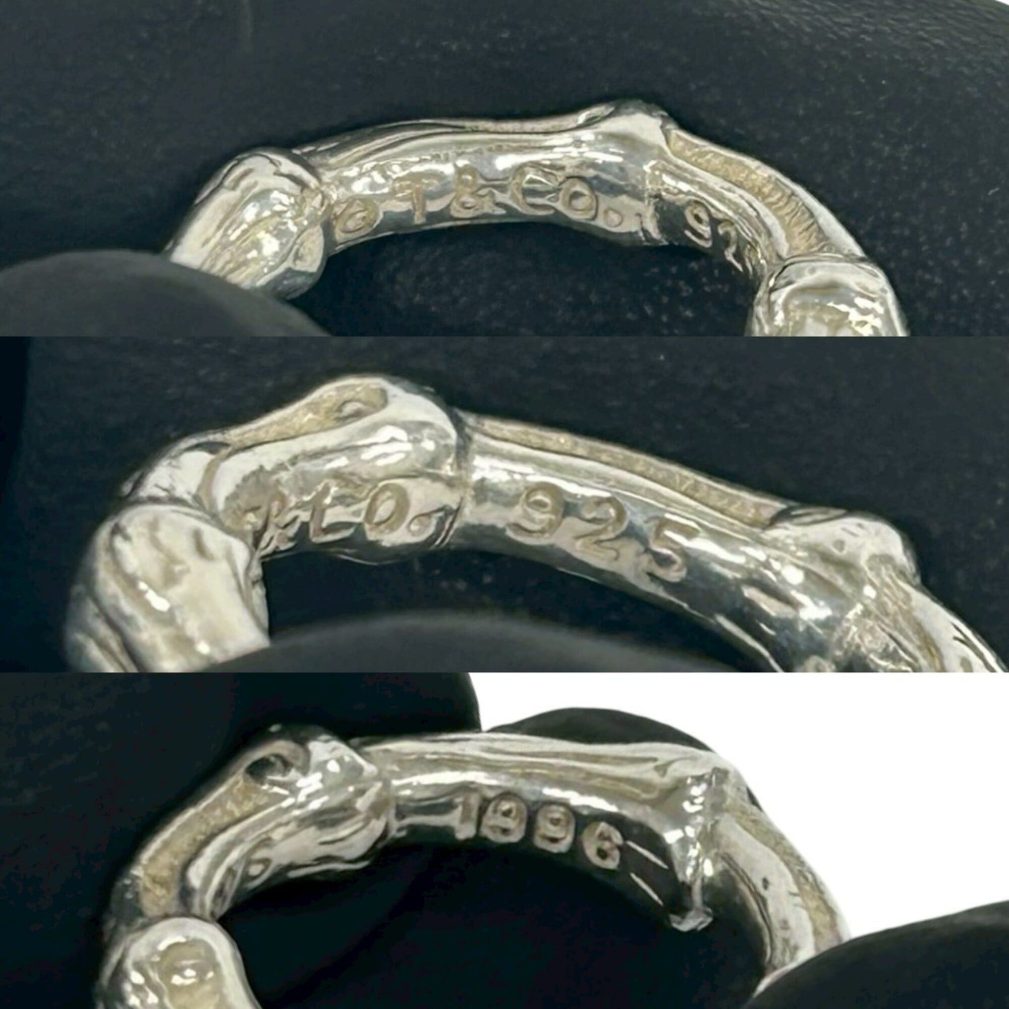 Tiffany & Co. TIFFANY&Co. Tiffany Bamboo 925 Ring, Women's Silver Jewelry, Item No. 38475 Size ONE SIZE - 3 Thumbnail