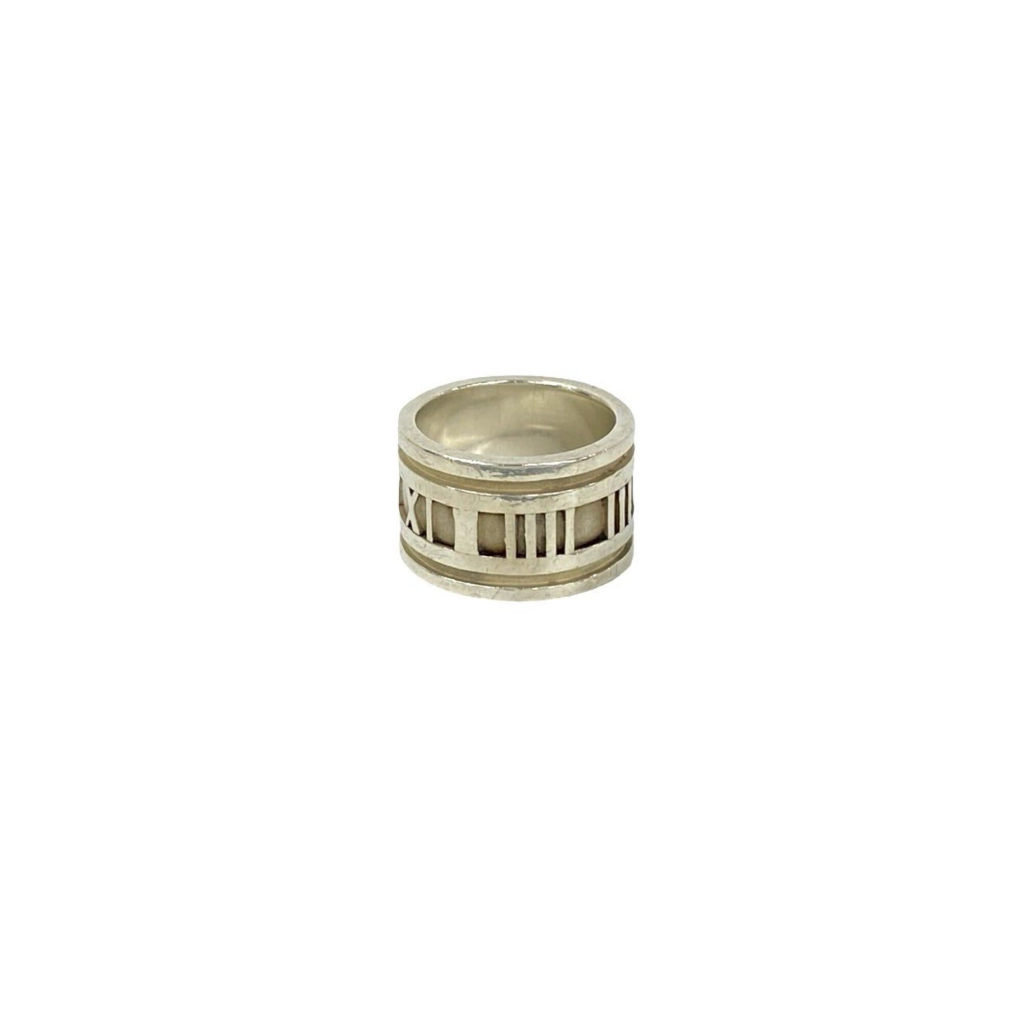 Tiffany & Co. TIFFANY&Co. Tiffany Vintage Atlas Wide Ring 925 Sterling Silver Accessory for Women 33144 Size ONE SIZE - 5 Thumbnail