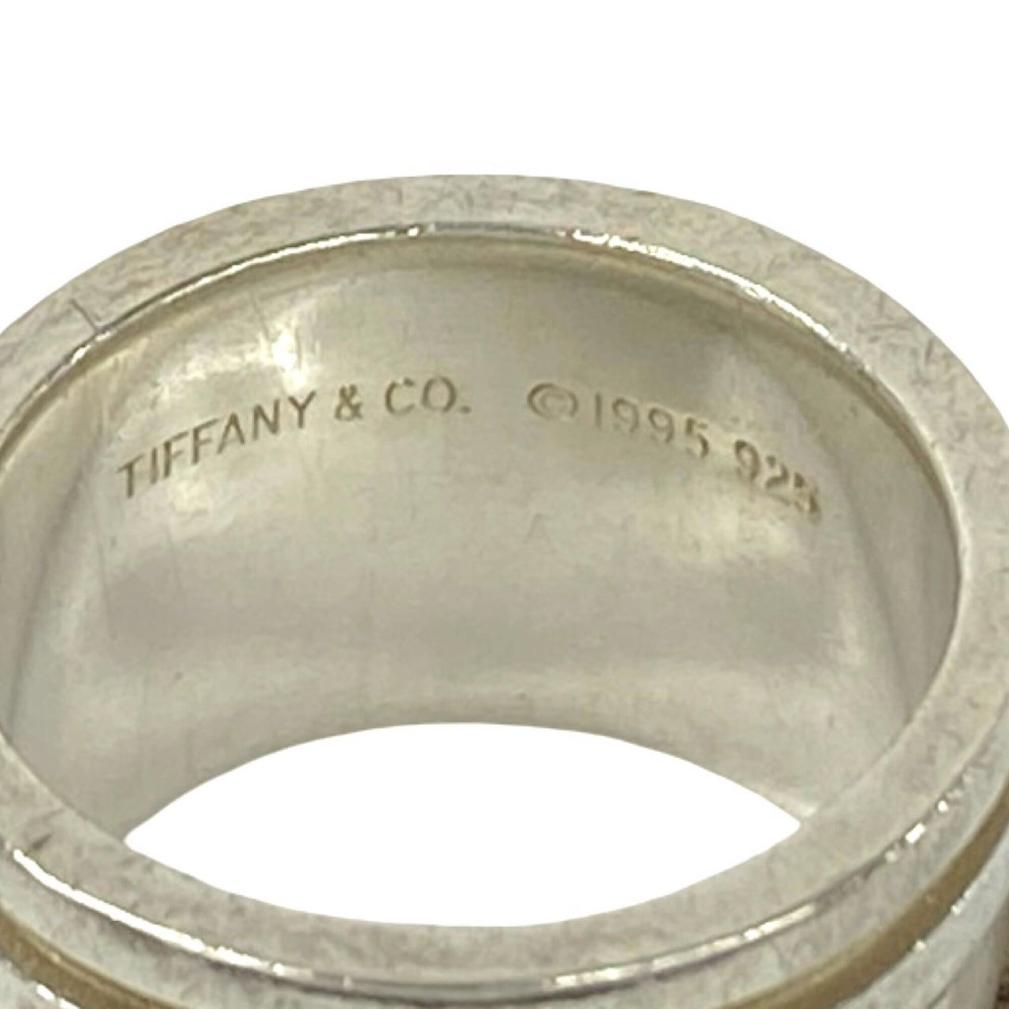 Tiffany & Co. TIFFANY&Co. Tiffany Vintage Atlas Wide Ring 925 Sterling Silver Accessory for Women 33144 Size ONE SIZE - 3 Thumbnail