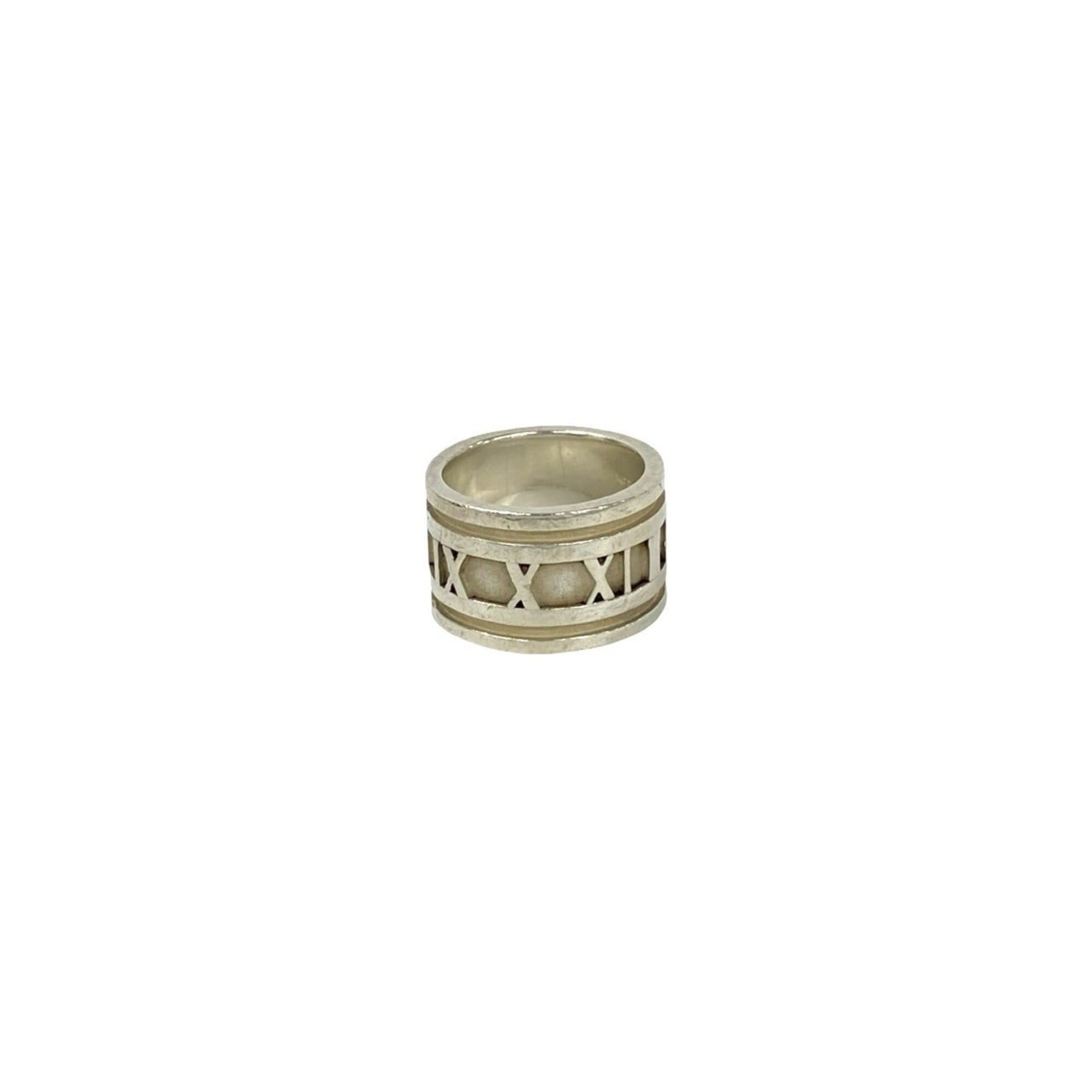 Tiffany & Co. TIFFANY&Co. Tiffany Vintage Atlas Wide Ring 925 Sterling Silver Accessory for Women 33144 Size ONE SIZE - 4 Thumbnail