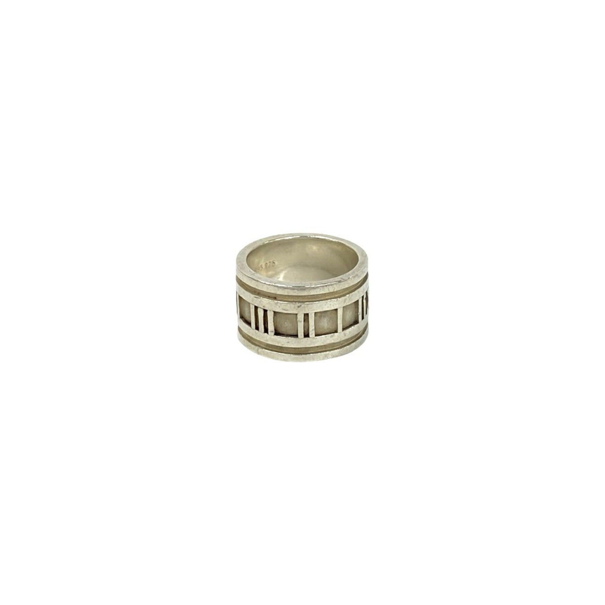 Tiffany & Co. TIFFANY&Co. Tiffany Vintage Atlas Wide Ring 925 Sterling Silver Accessory for Women 33144 Size ONE SIZE - 6 Thumbnail