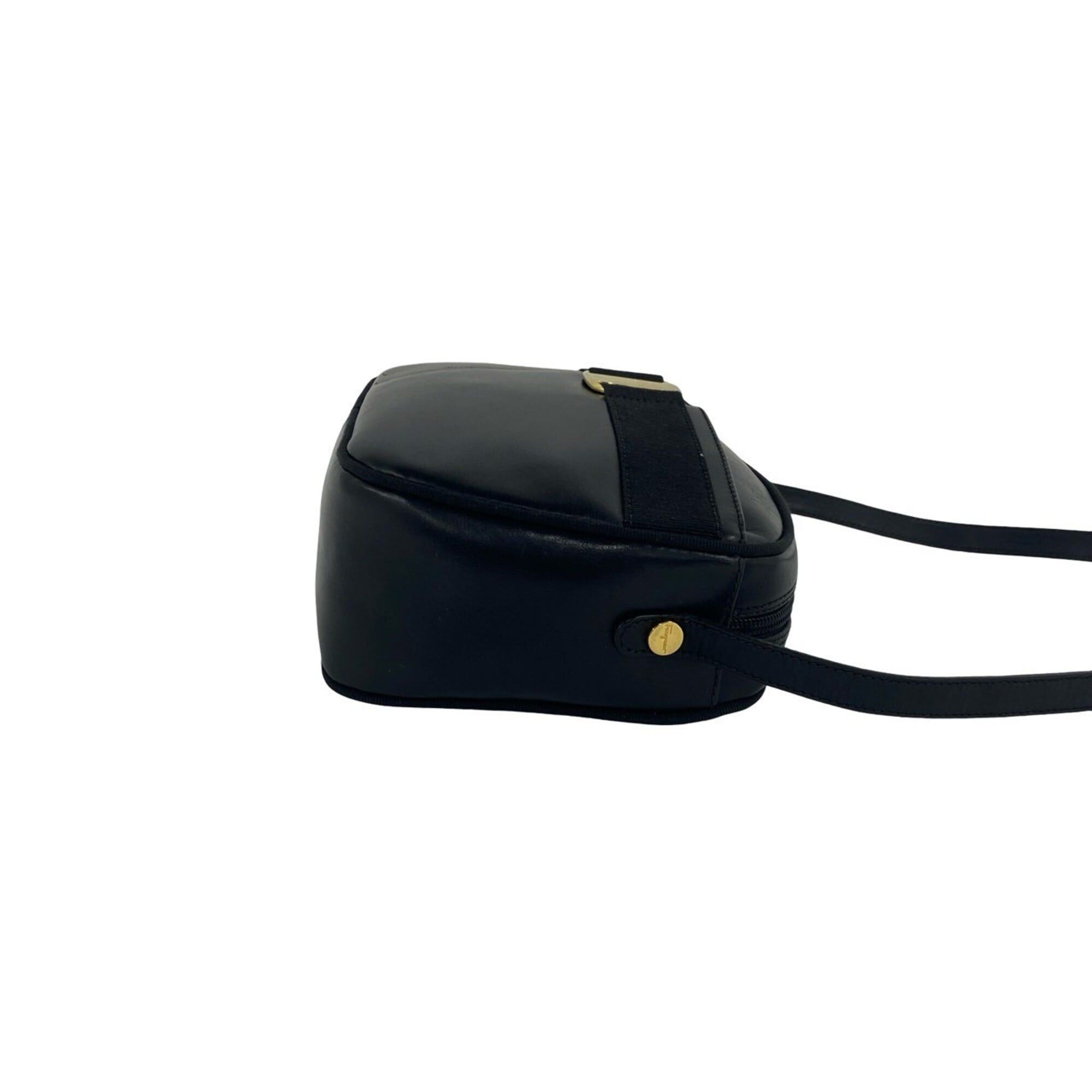 Salvatore Ferragamo Salvatore Ferragamo Vara Ribbon Leather Shoulder Bag/Pouch, Black, 38594 Size ONE SIZE - 6 Thumbnail