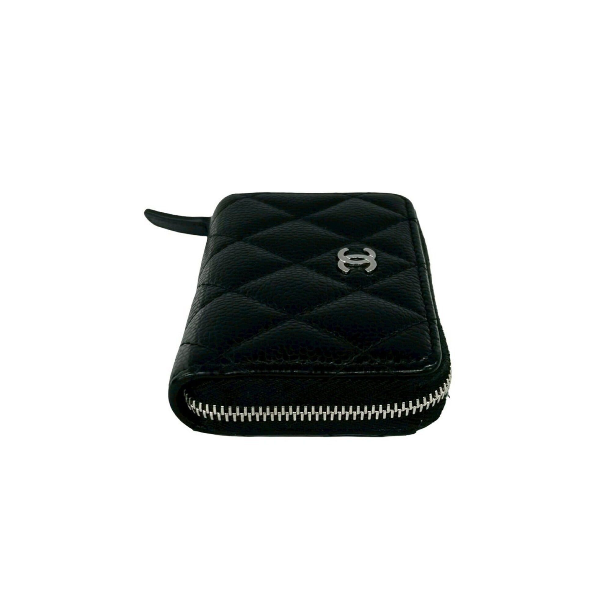 Chanel CHANEL Matelassé Coco Mark Caviar Skin Wallet/Coin Purse, Black 59755 Size ONE SIZE - 5 Thumbnail