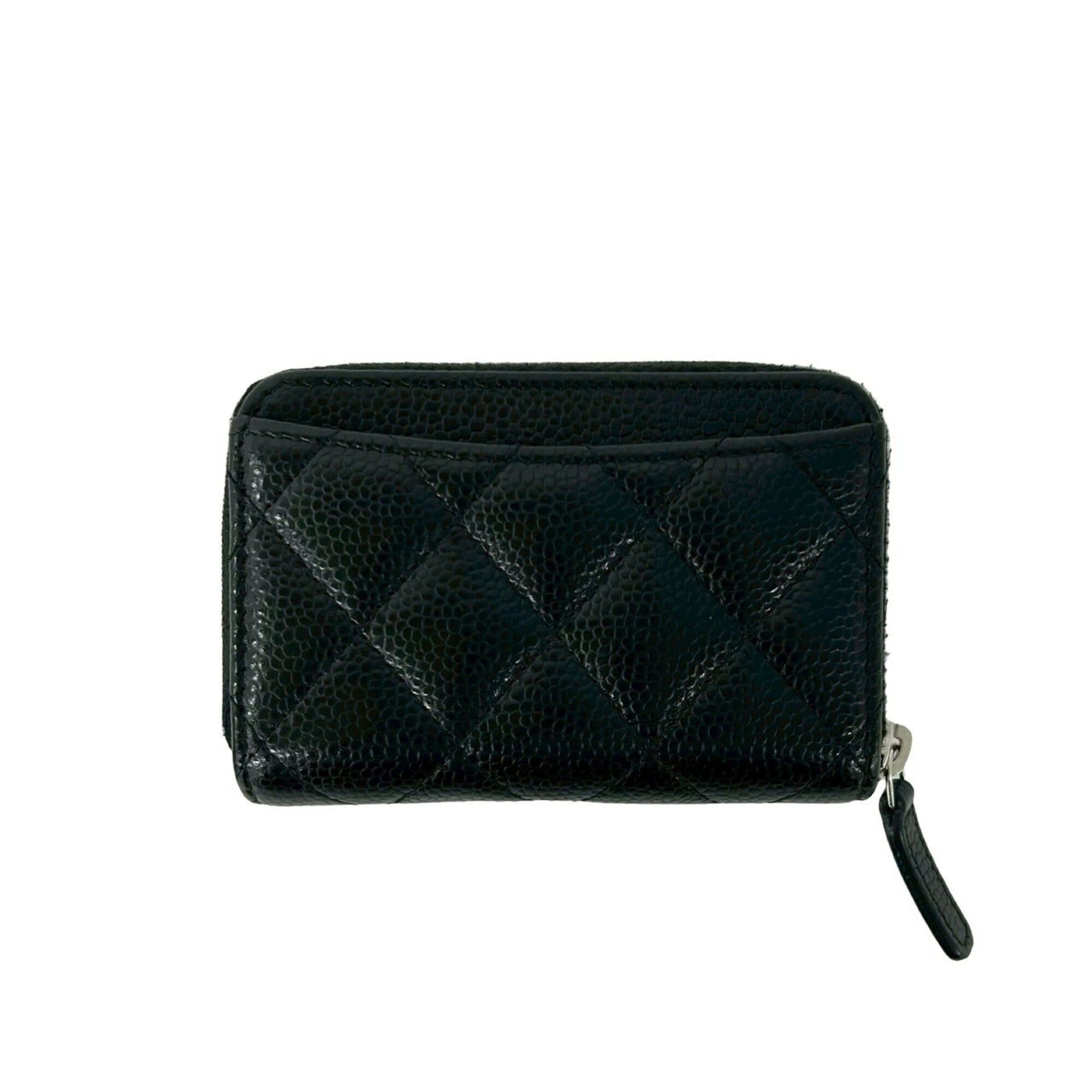 Chanel CHANEL Matelassé Coco Mark Caviar Skin Wallet/Coin Purse, Black 59755 Size ONE SIZE - 2 Thumbnail