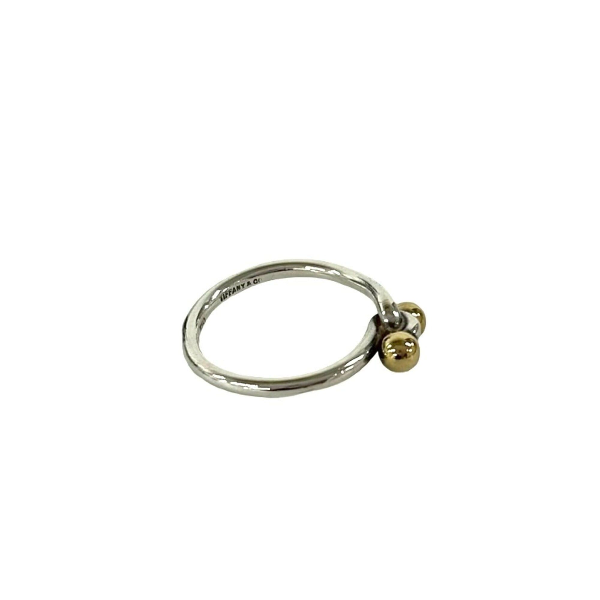 Tiffany & Co. TIFFANY&Co. Tiffany Love Knot Ring, Sterling Silver 925, 18K Yellow Gold, Accessory, Silver, 33270 Size ONE SIZE - 4 Thumbnail