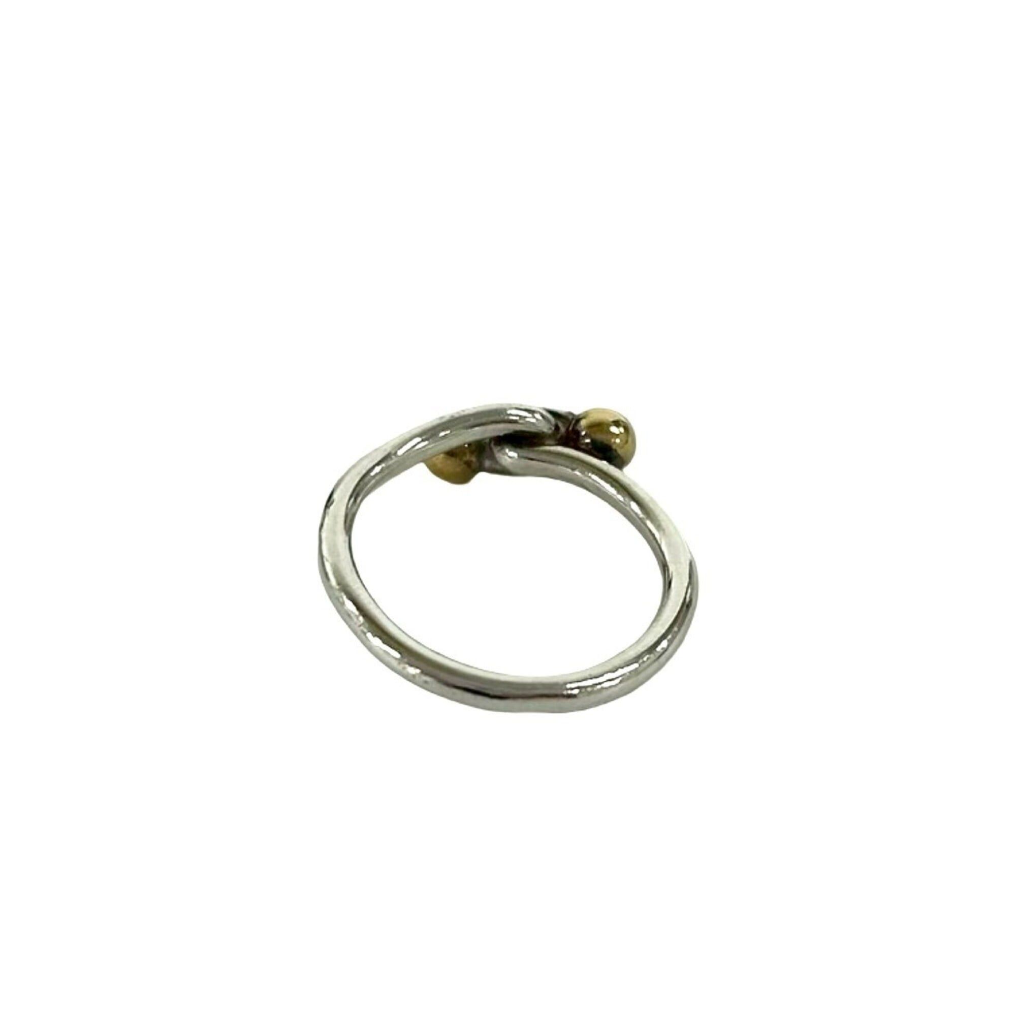 Tiffany & Co. TIFFANY&Co. Tiffany Love Knot Ring, Sterling Silver 925, 18K Yellow Gold, Accessory, Silver, 33270 Size ONE SIZE - 5 Thumbnail