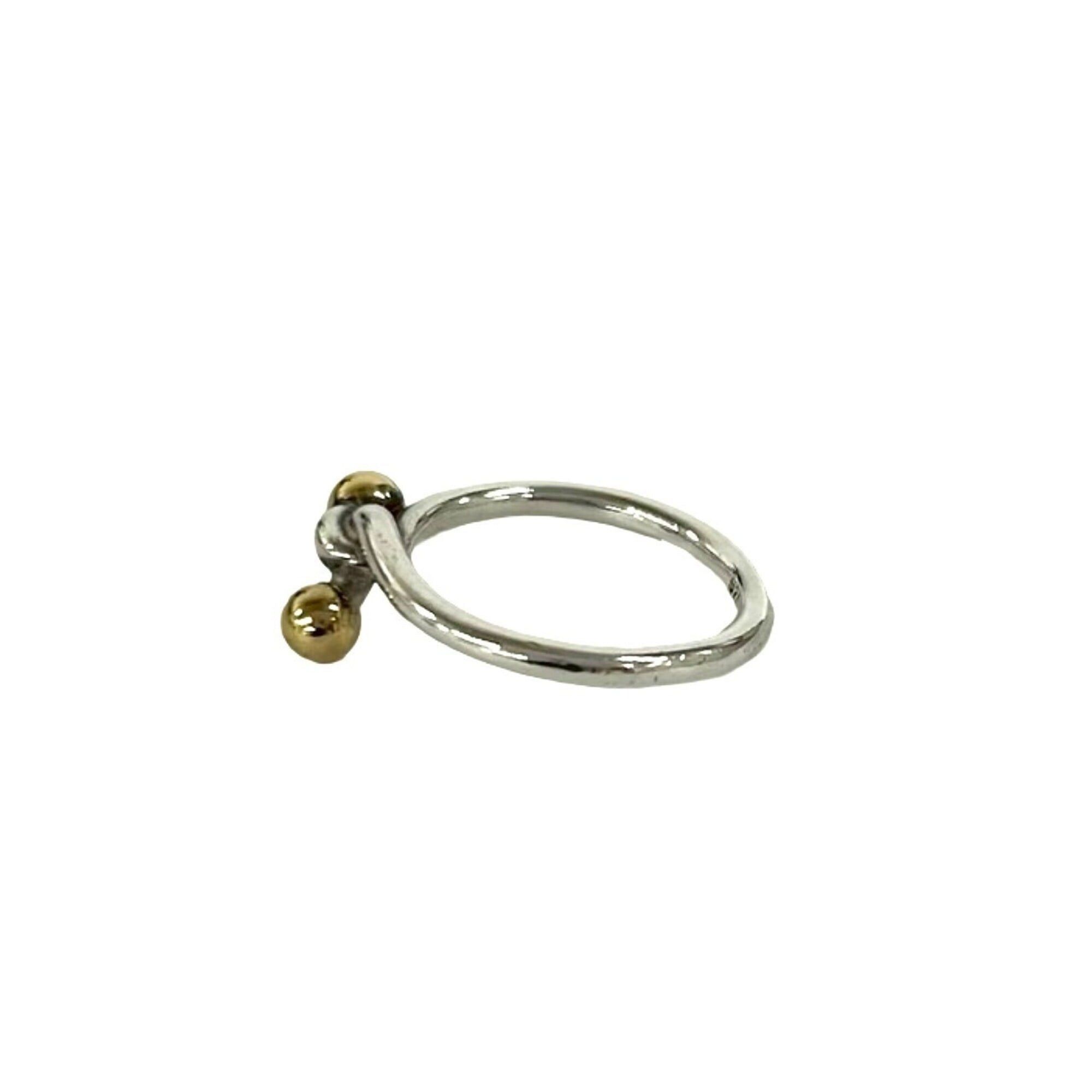 Tiffany & Co. TIFFANY&Co. Tiffany Love Knot Ring, Sterling Silver 925, 18K Yellow Gold, Accessory, Silver, 33270 Size ONE SIZE - 3 Thumbnail