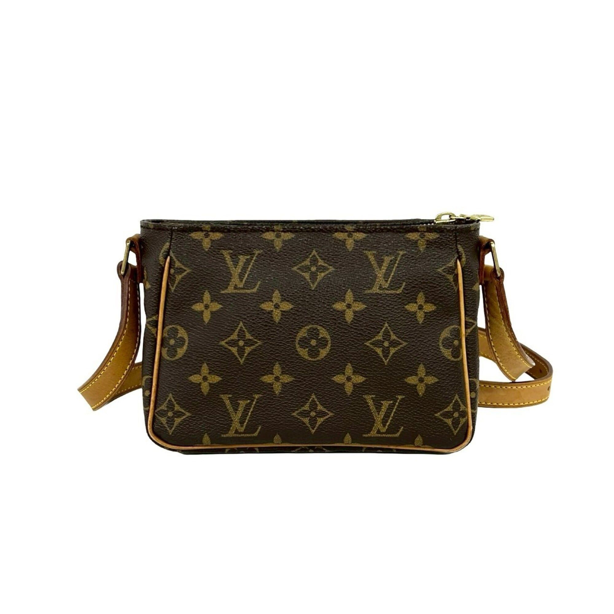 Louis Vuitton LOUIS VUITTON Vintage Vivacite PM Monogram Leather Shoulder Bag/Pochette Brown 18090 Size ONE SIZE - 3 Thumbnail