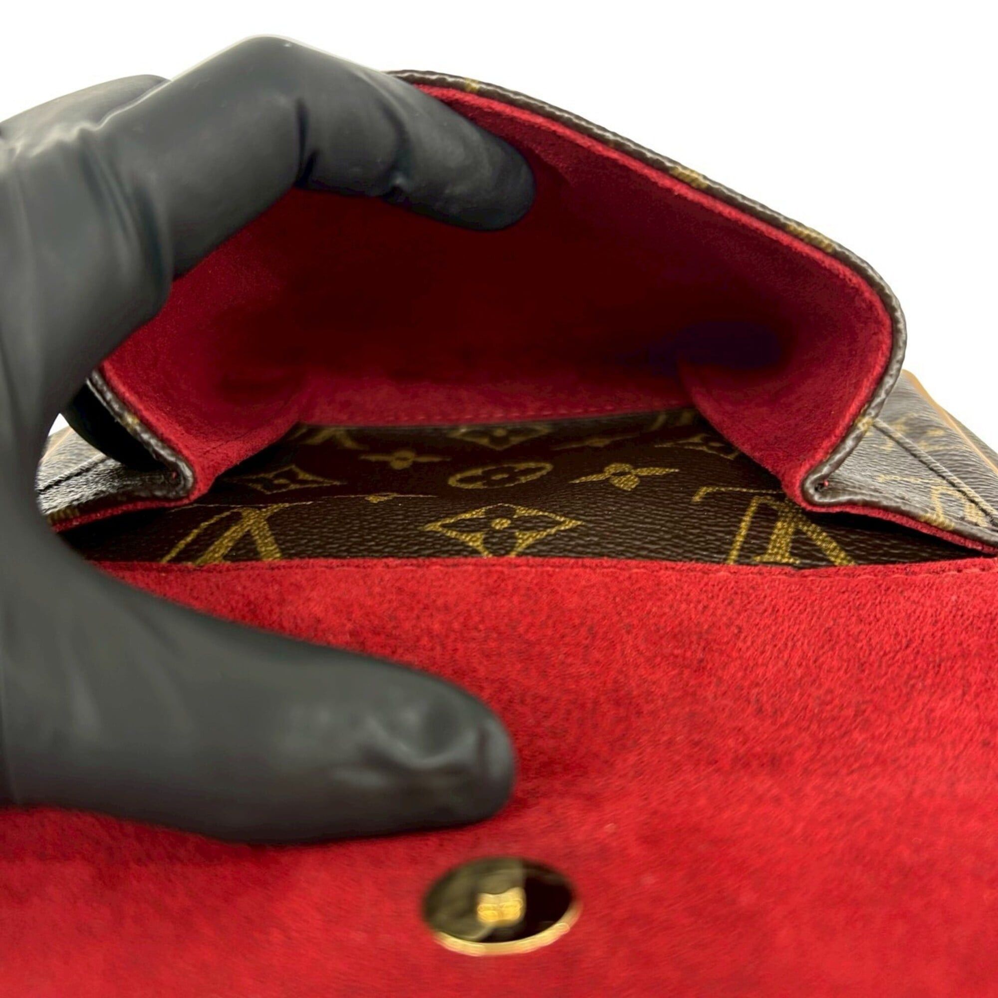 Louis Vuitton LOUIS VUITTON Vintage Vivacite PM Monogram Leather Shoulder Bag/Pochette Brown 18090 Size ONE SIZE - 10 Thumbnail