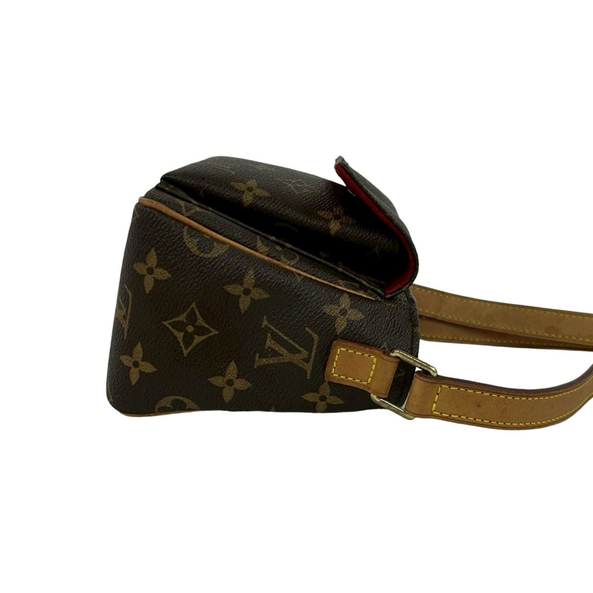 Louis Vuitton LOUIS VUITTON Vintage Vivacite PM Monogram Leather Shoulder Bag/Pochette Brown 18090 Size ONE SIZE - 6 Thumbnail