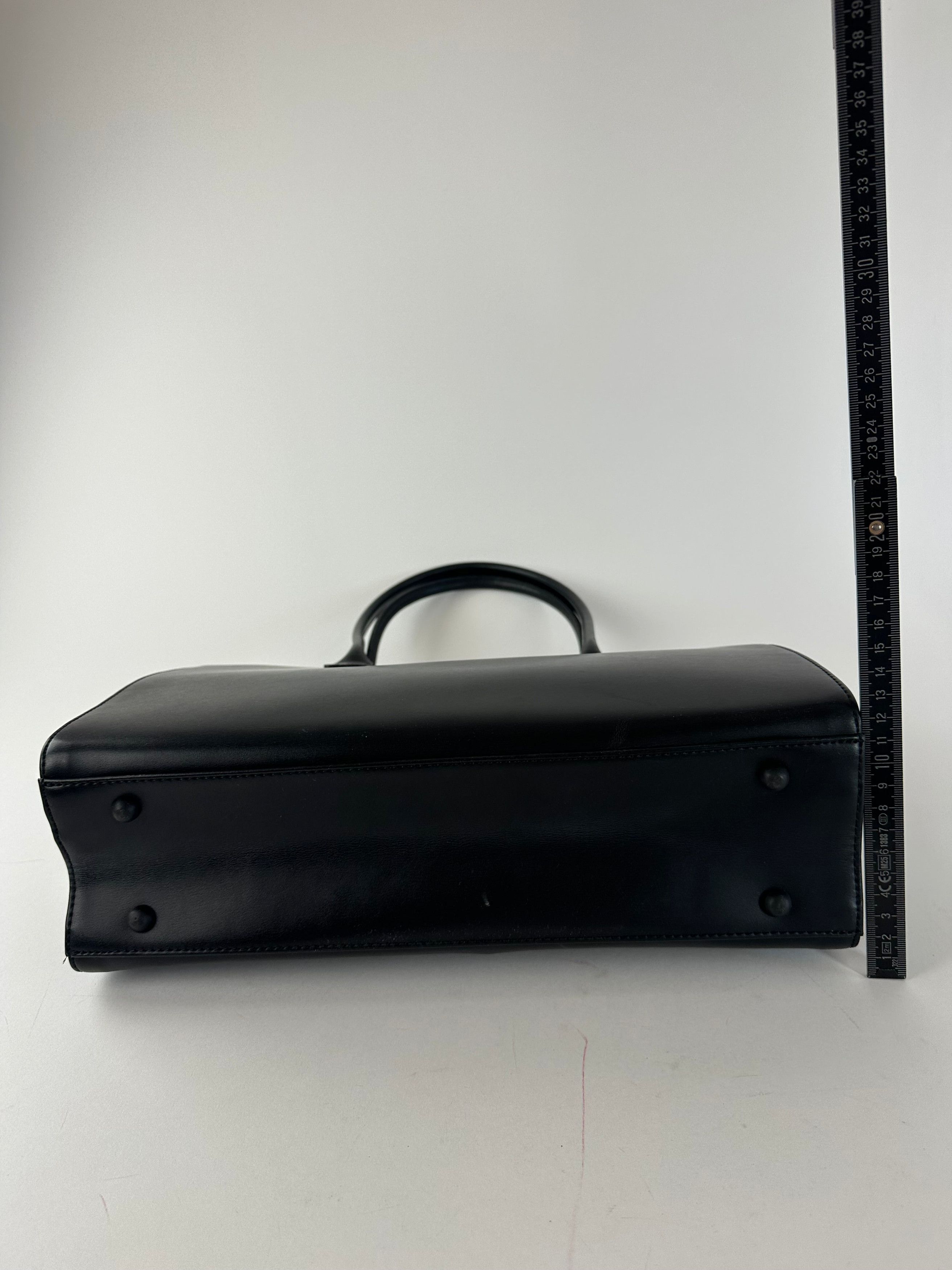 Courreges Vintage Courrèges Structured Leather Shoulder Tote Black Size ONE SIZE - 11 Thumbnail