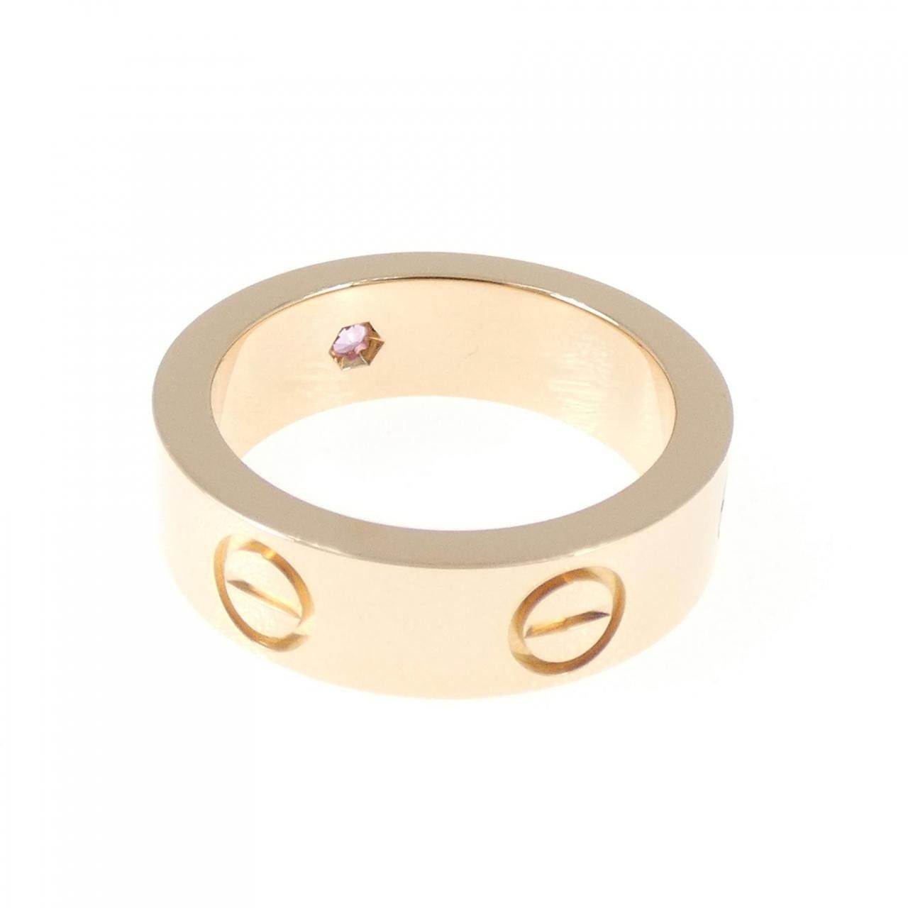 Cartier Cartier Cartier Love 1P 750 Pink Gold Sapphire Ring Size 49 Precious Metal Ring DUTY FREE for USA Size ONE SIZE - 3 Thumbnail