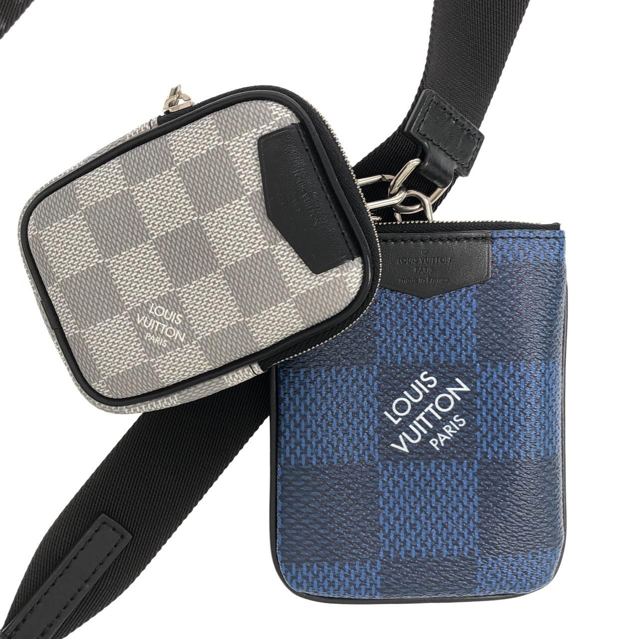 Louis Vuitton Louis Vuitton Louis Vuitton Damier Graphite 3D Modulaire Pouch Shoulder Bag Textile Shoulder Bag N60447 DUTY FREE for USA Size ONE SIZE - 4 Thumbnail