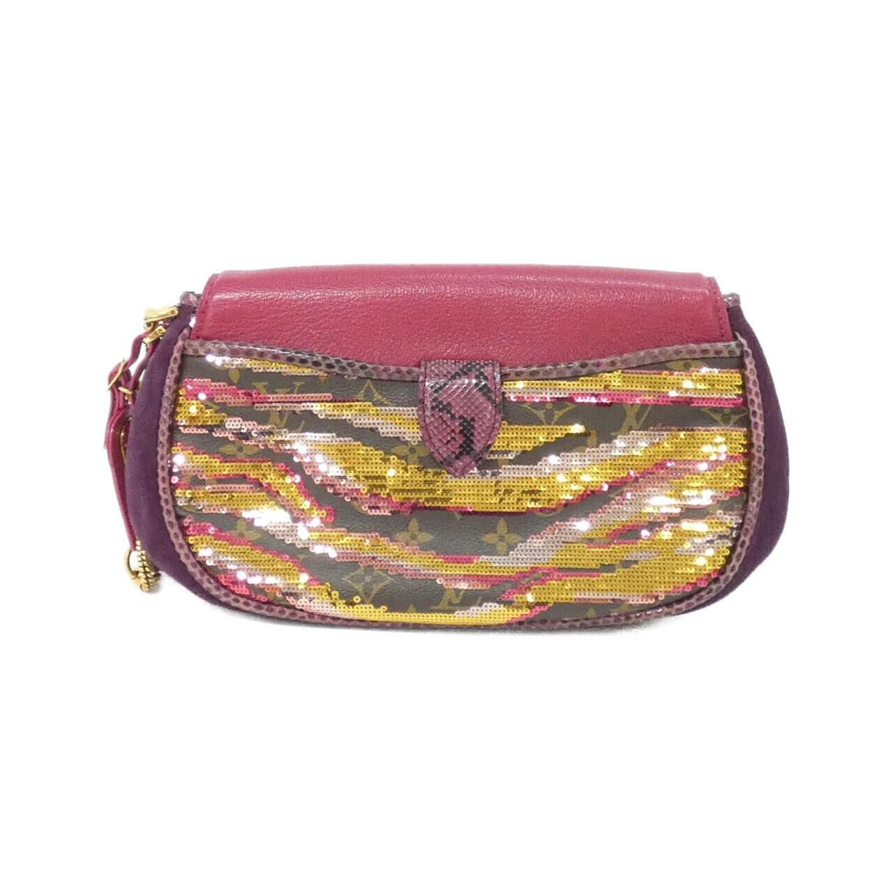 Louis Vuitton Louis Vuitton Louis Vuitton Monogram Sauvage Tiger Clutch Bag Textile Clutch Bag N91111 DUTY FREE for USA Size ONE SIZE - 2 Thumbnail