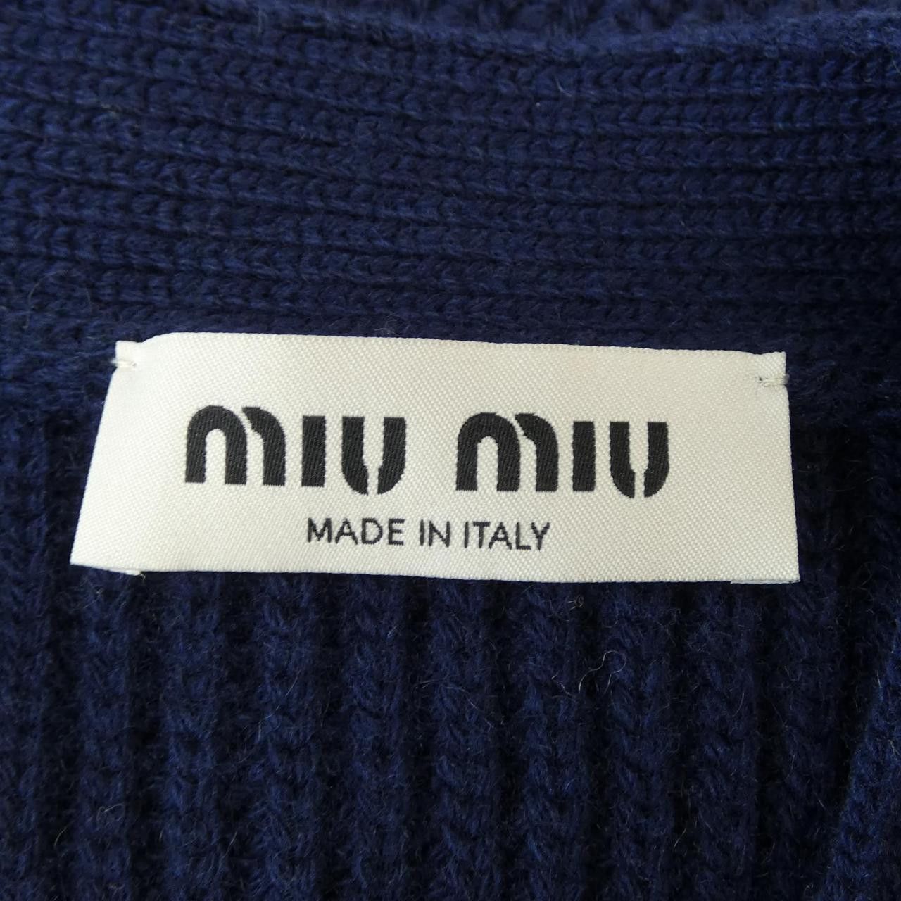 Miu Miu Miu Miu Miu Miu cashmere blend cardigan Textile Tops MMF933SOOO1582 DUTY FREE for USA Size ONE SIZE - 4 Thumbnail