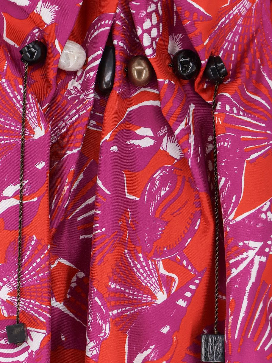 Max Mara Mxmcartone Silk Long Dress Size XL / US 12-14 / IT 48-50 - 3 Thumbnail
