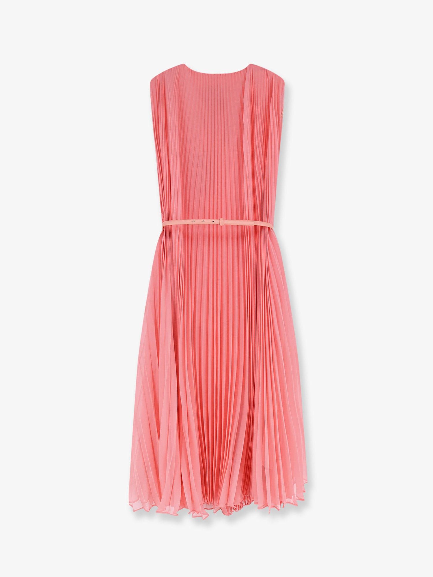 Max Mara Mxecapsula Long Dress With Belt Size XL / US 12-14 / IT 48-50 - 2 Thumbnail