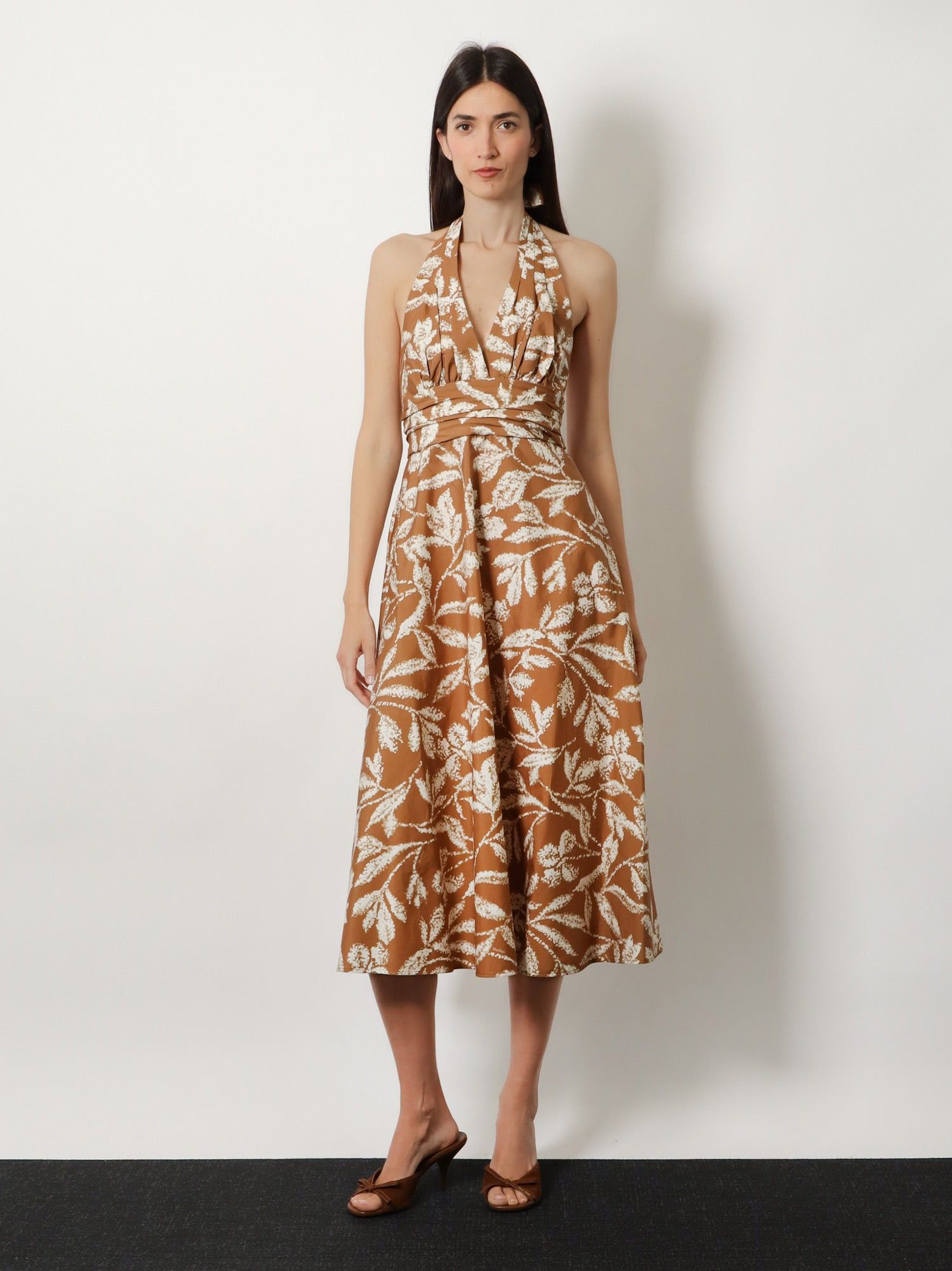 Max Mara Mxmebella Printed Cotton Dress Size M / US 6-8 / IT 42-44 - 4 Thumbnail