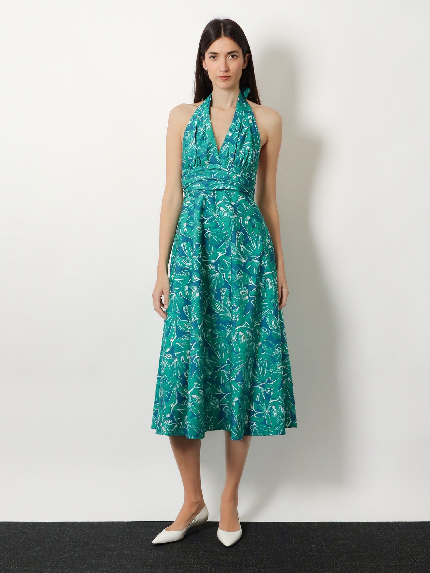 Max Mara Mxmebella Printed Cotton Dress Size XS / US 0-2 / IT 36-38 - 2 Thumbnail