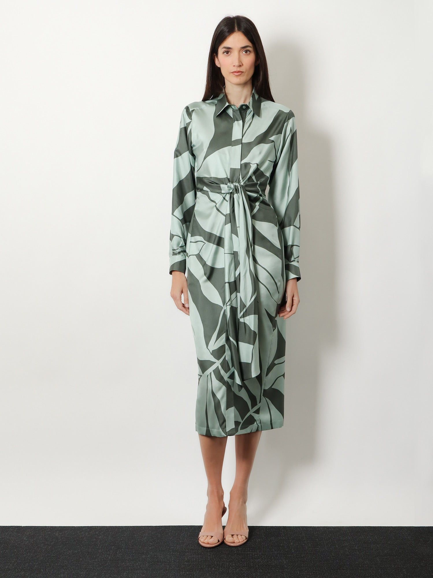 Max Mara Mxmrobinia Printed Silk Dress Size M / US 6-8 / IT 42-44 - 4 Thumbnail