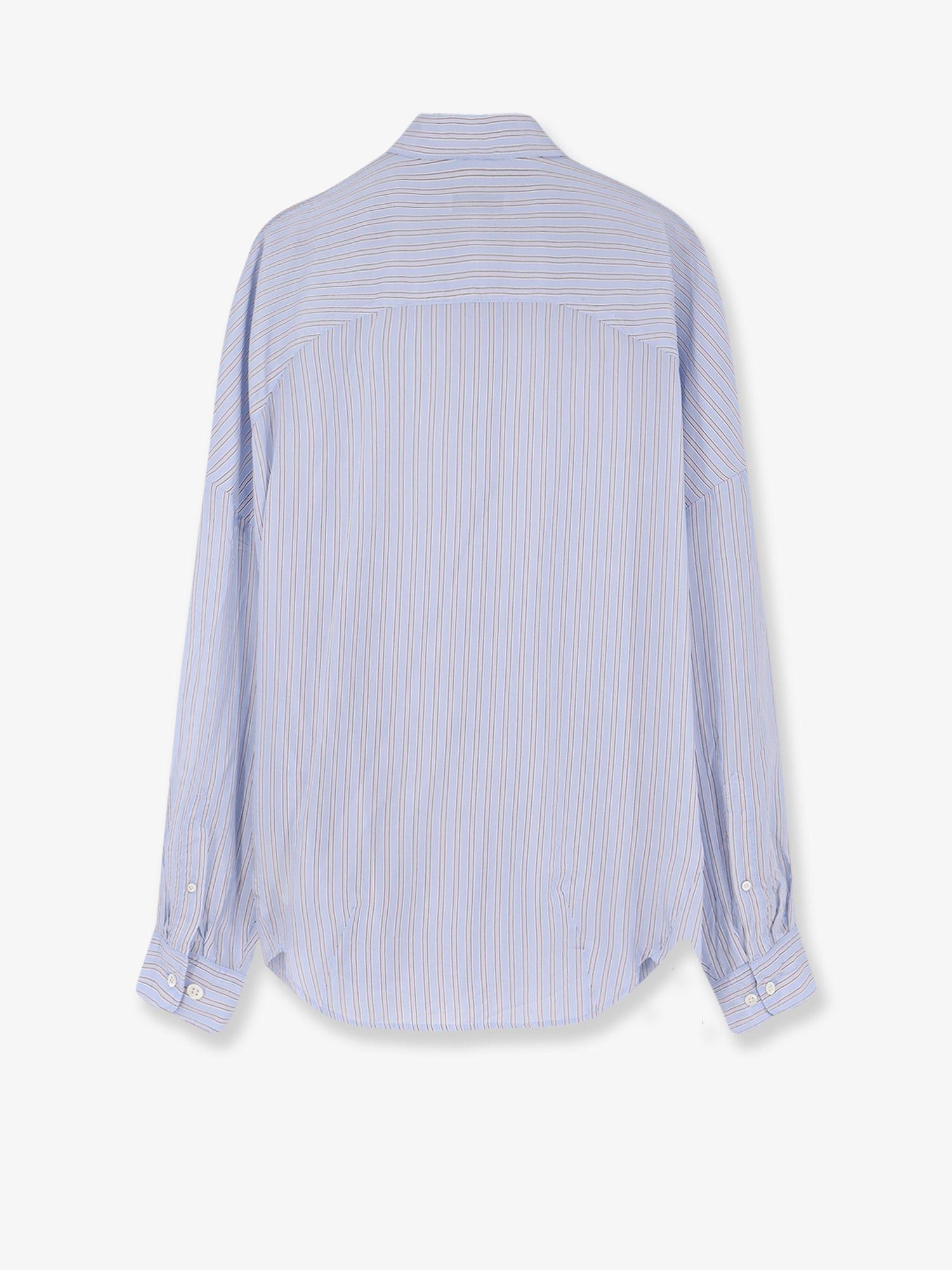 Dries Van Noten Casia Cupro Shirt With Striped Pattern Size XS / US 0-2 / IT 36-38 - 2 Thumbnail