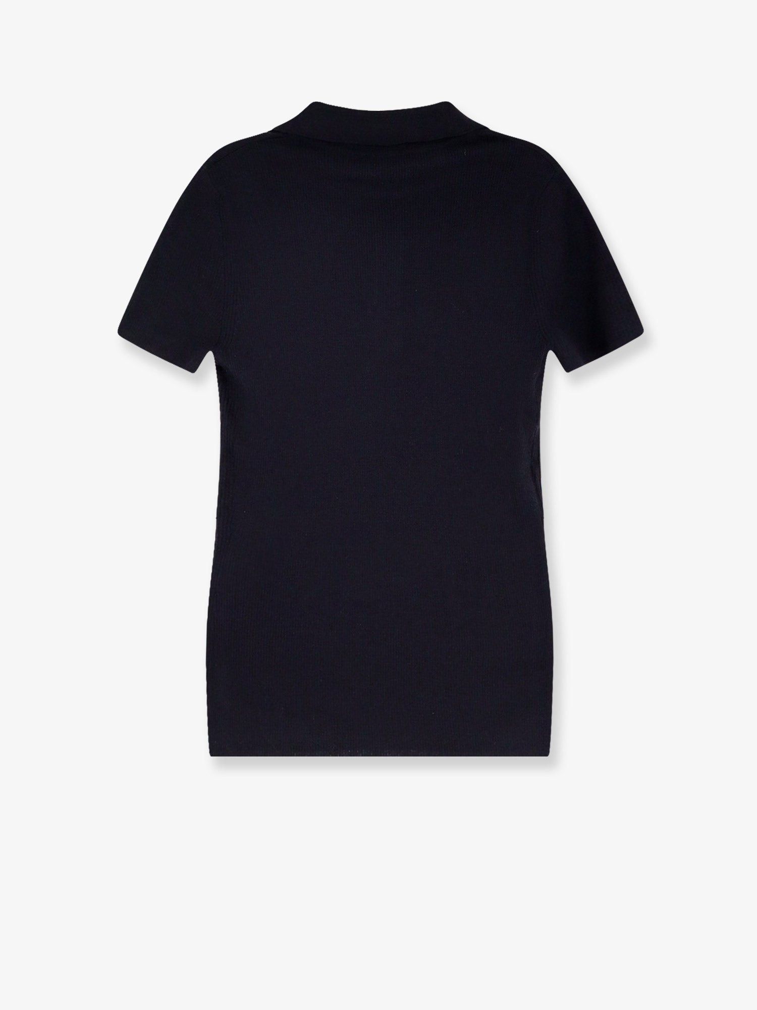 Max Mara Albero Virgin Wool Polo Shirt Size L / US 10 / IT 46 - 2 Thumbnail