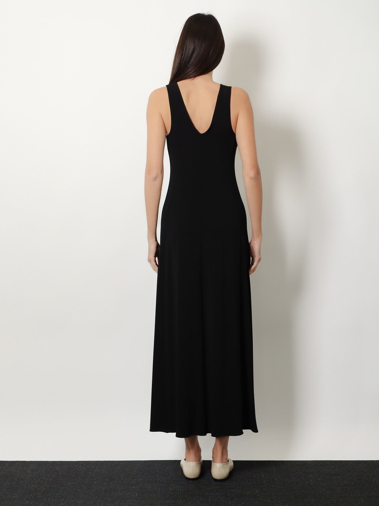 Max Mara Mxppania Stretch Viscose Long Dress Size XL / US 12-14 / IT 48-50 - 5 Thumbnail